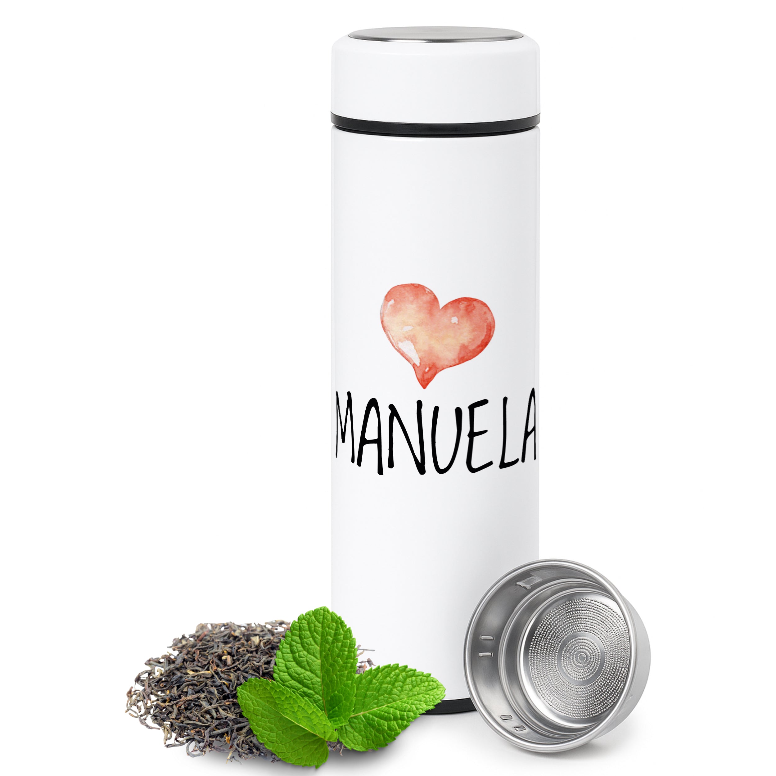 Tee Thermobecher mit Herz