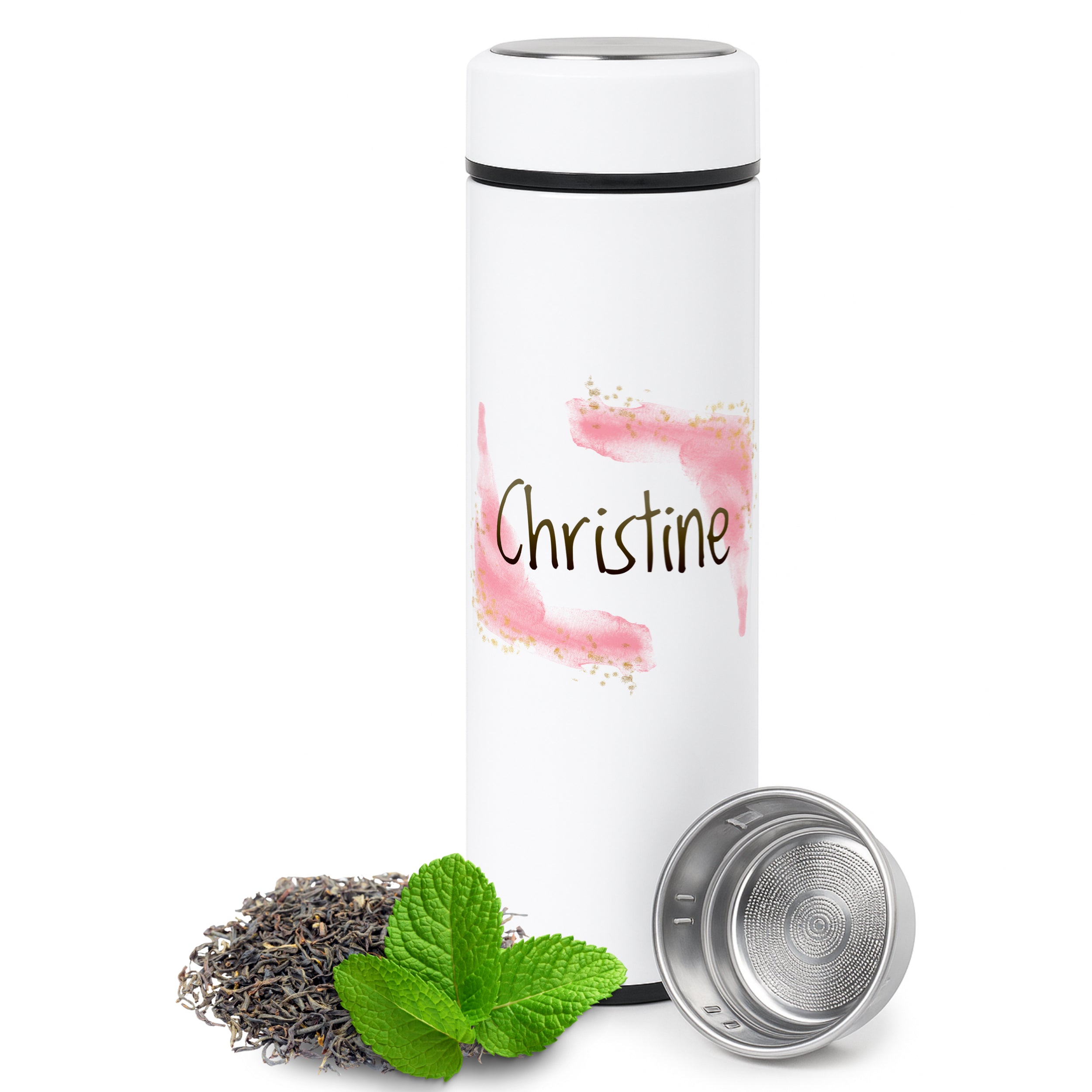 Tee Thermobecher mit individuellem Namen - Für Teeliebhaber