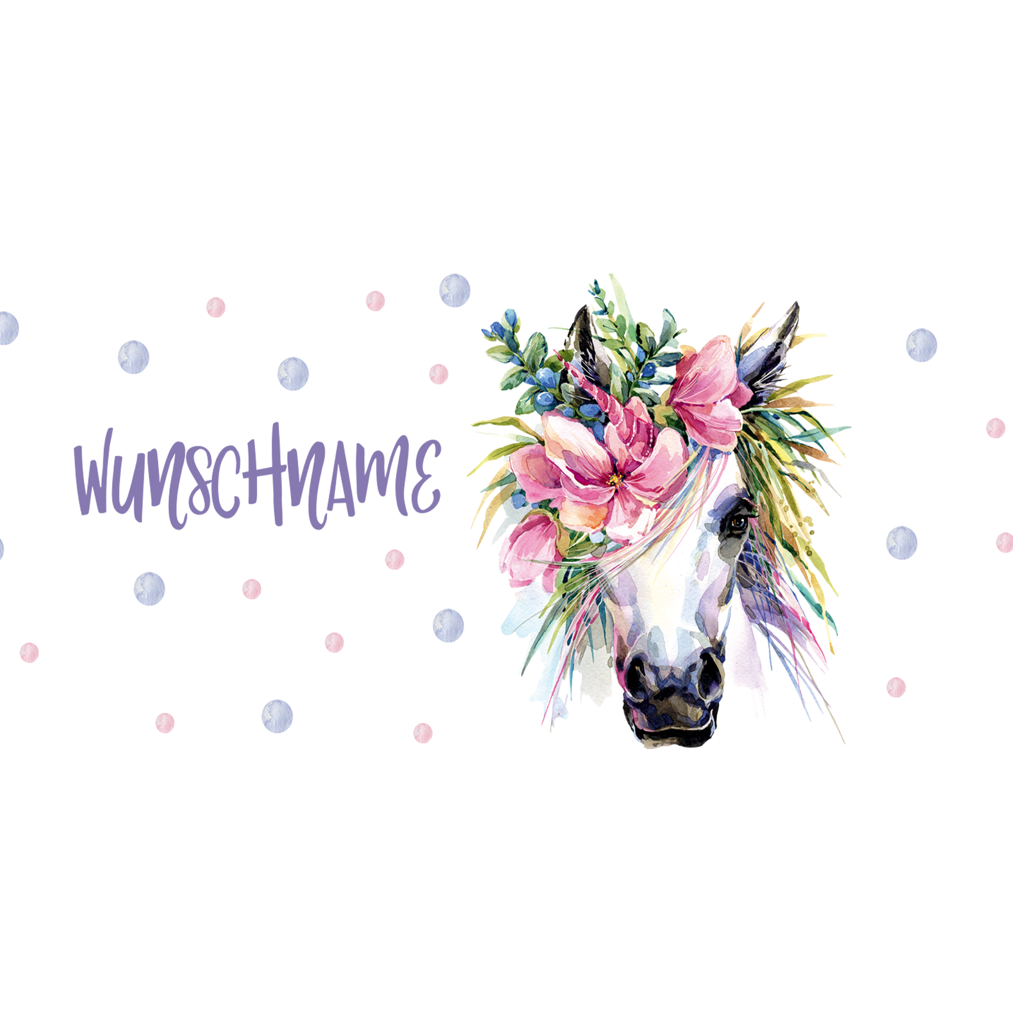 Geschenkset Trinkflasche mti Brotdose Pferd