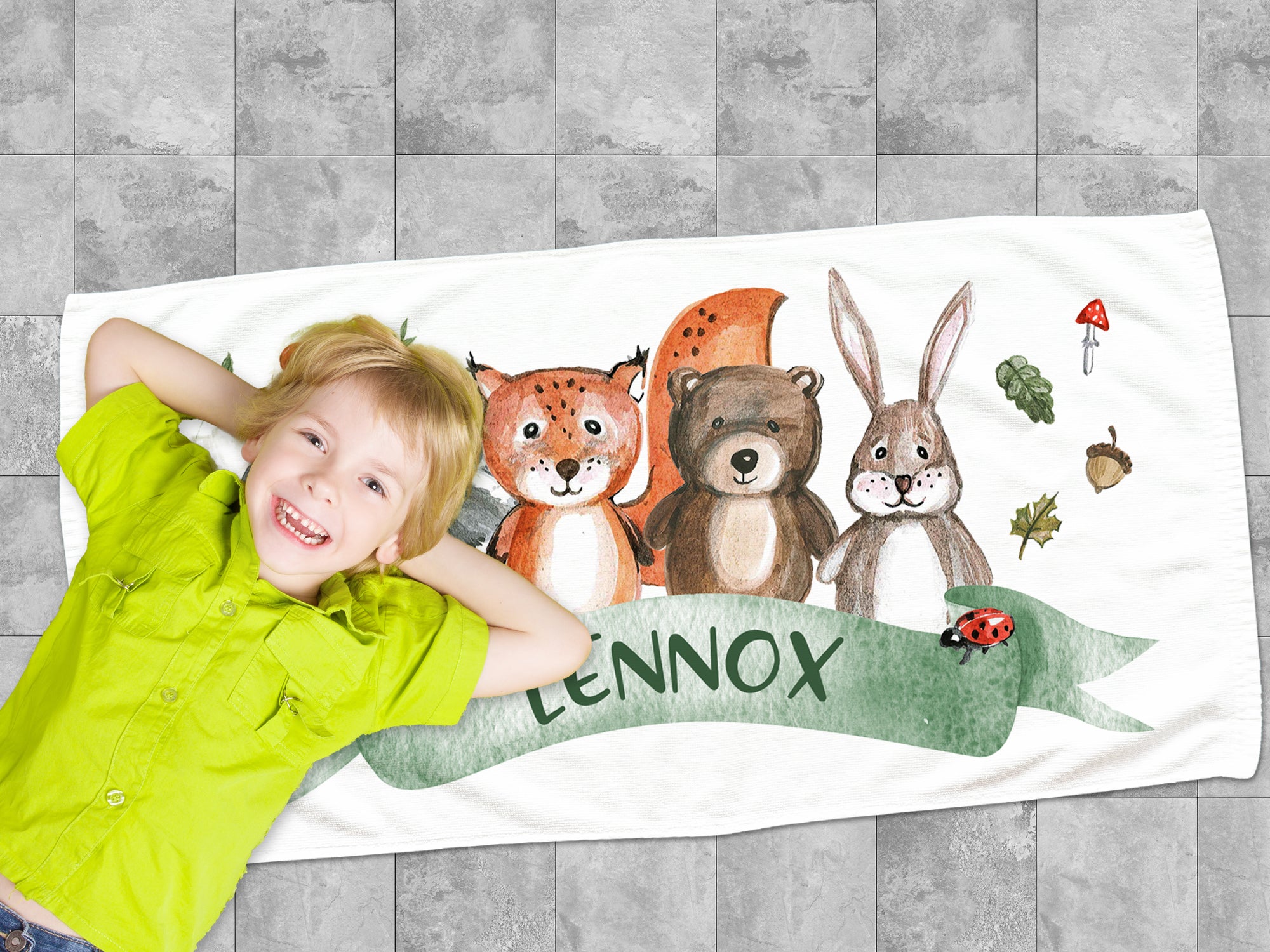 Handtuch mit Tiermotiven