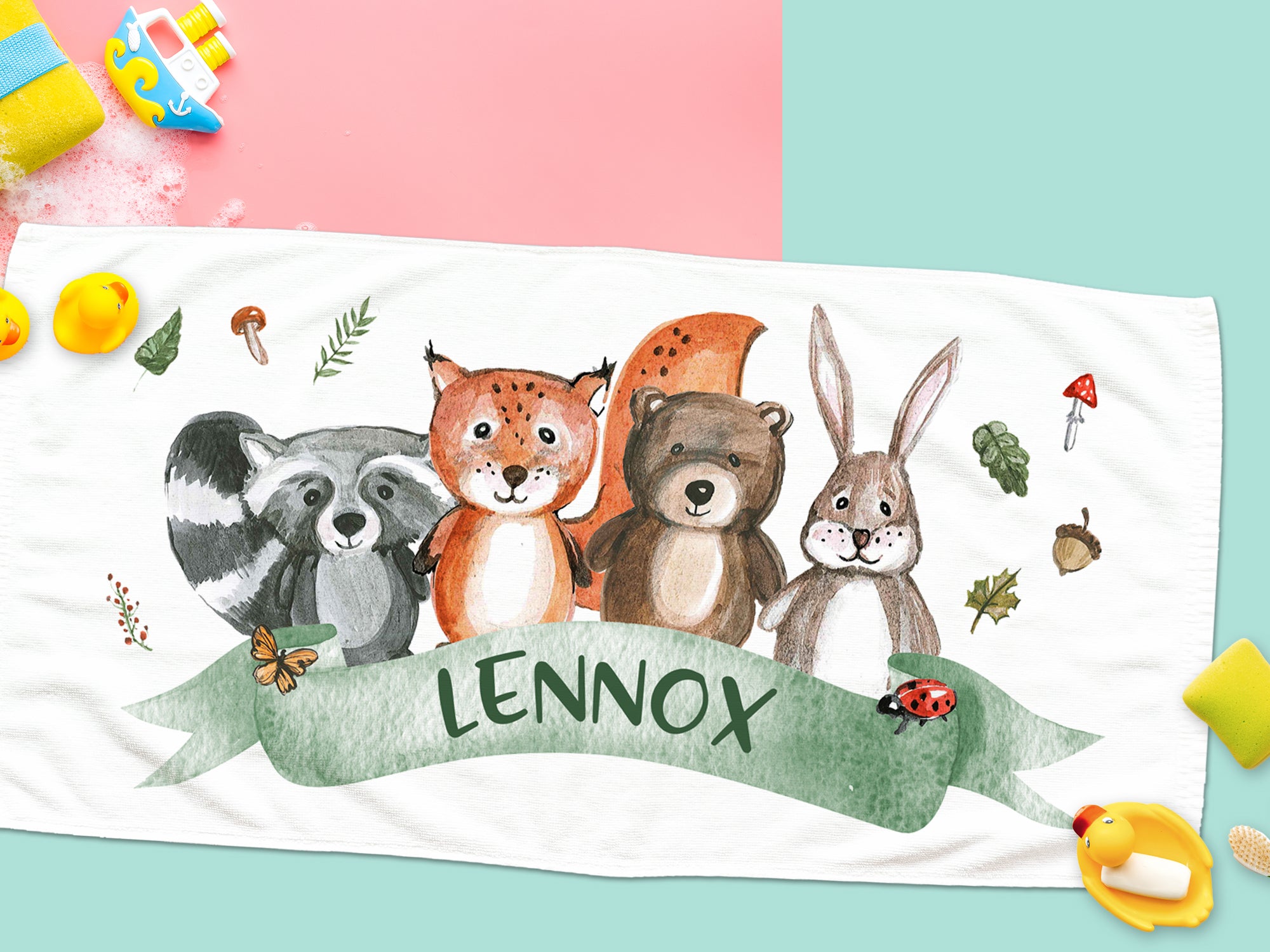 Handtuch mit Tiermotiven