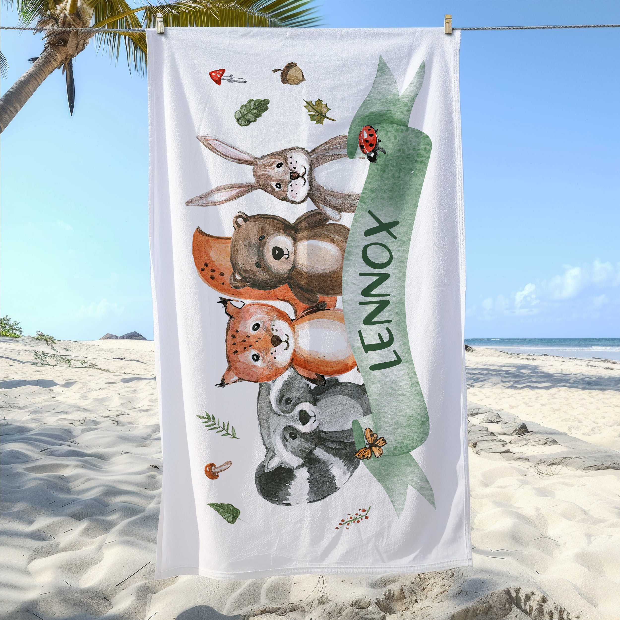 Handtuch mit Tiermotiven