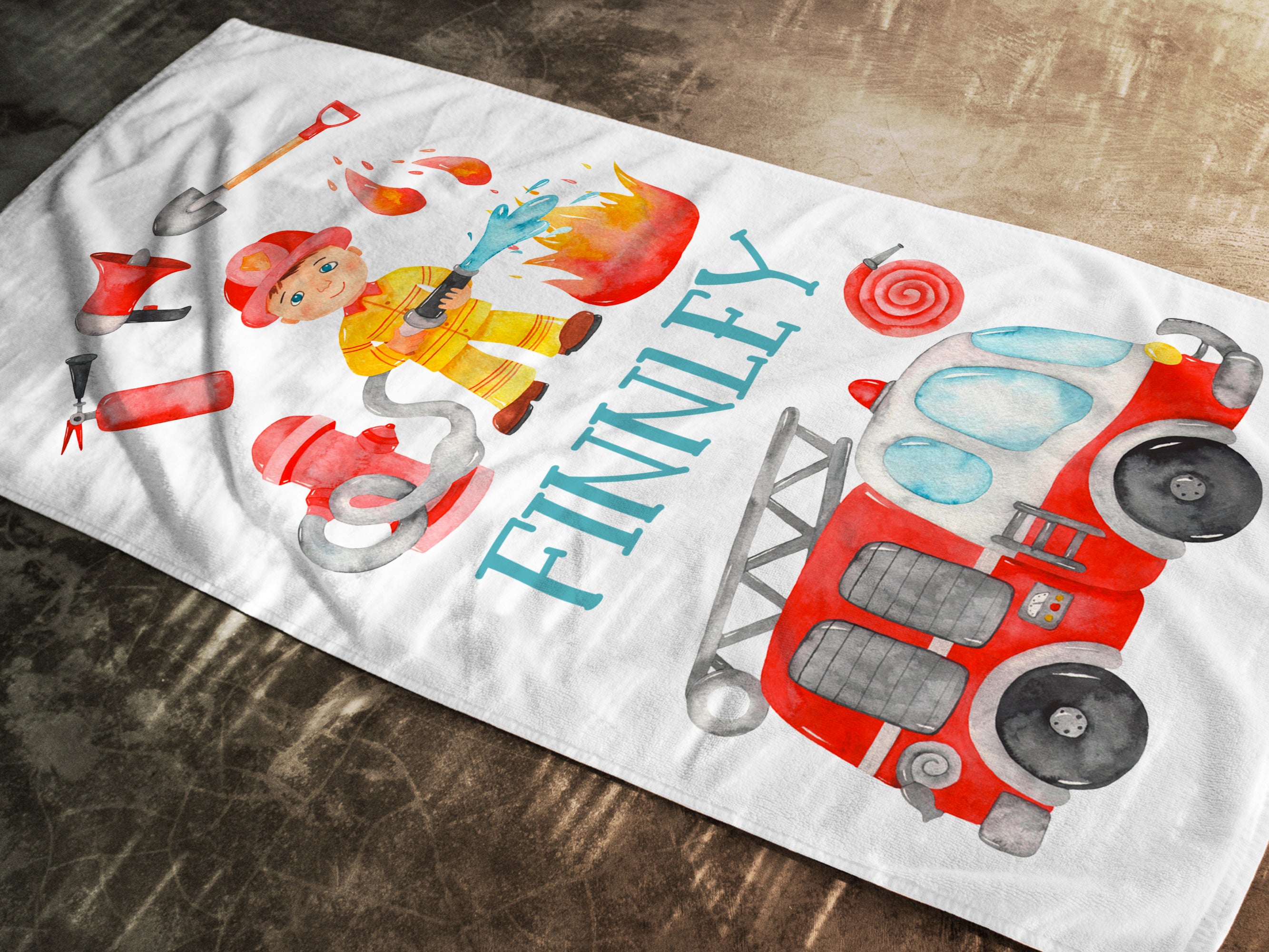 Handtuch Feuerwehrmann