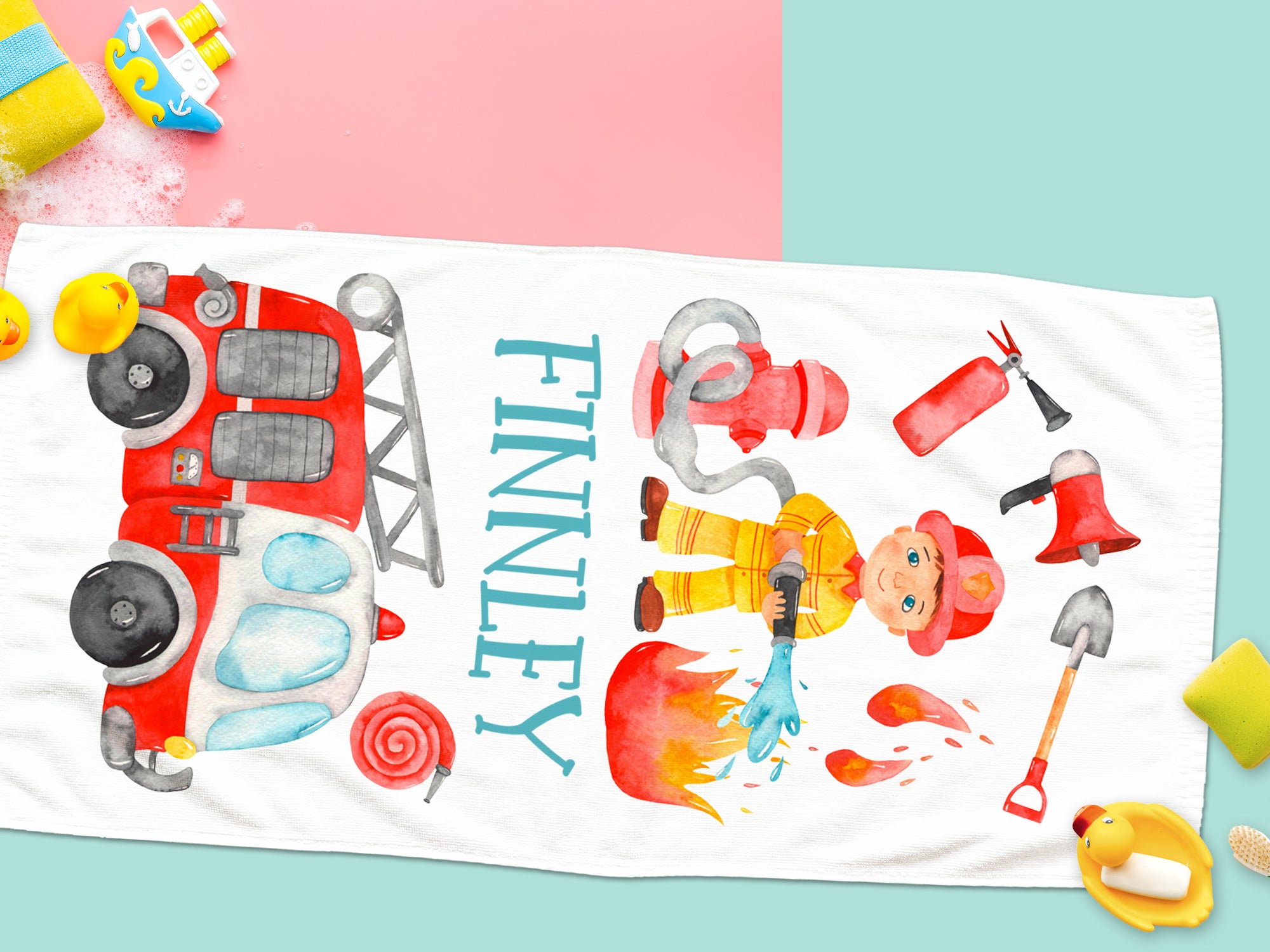 Handtuch Feuerwehrmann