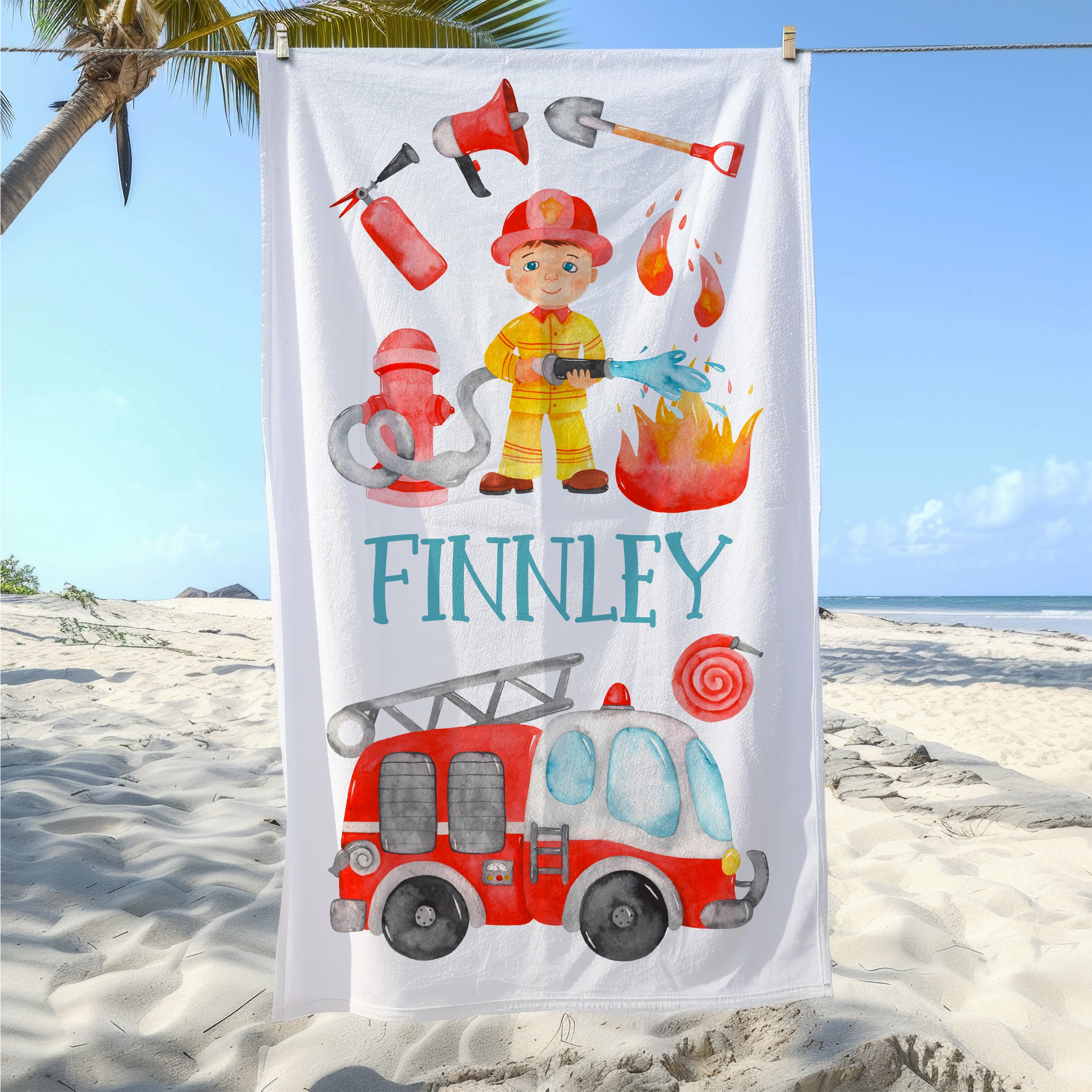 Handtuch Feuerwehrmann