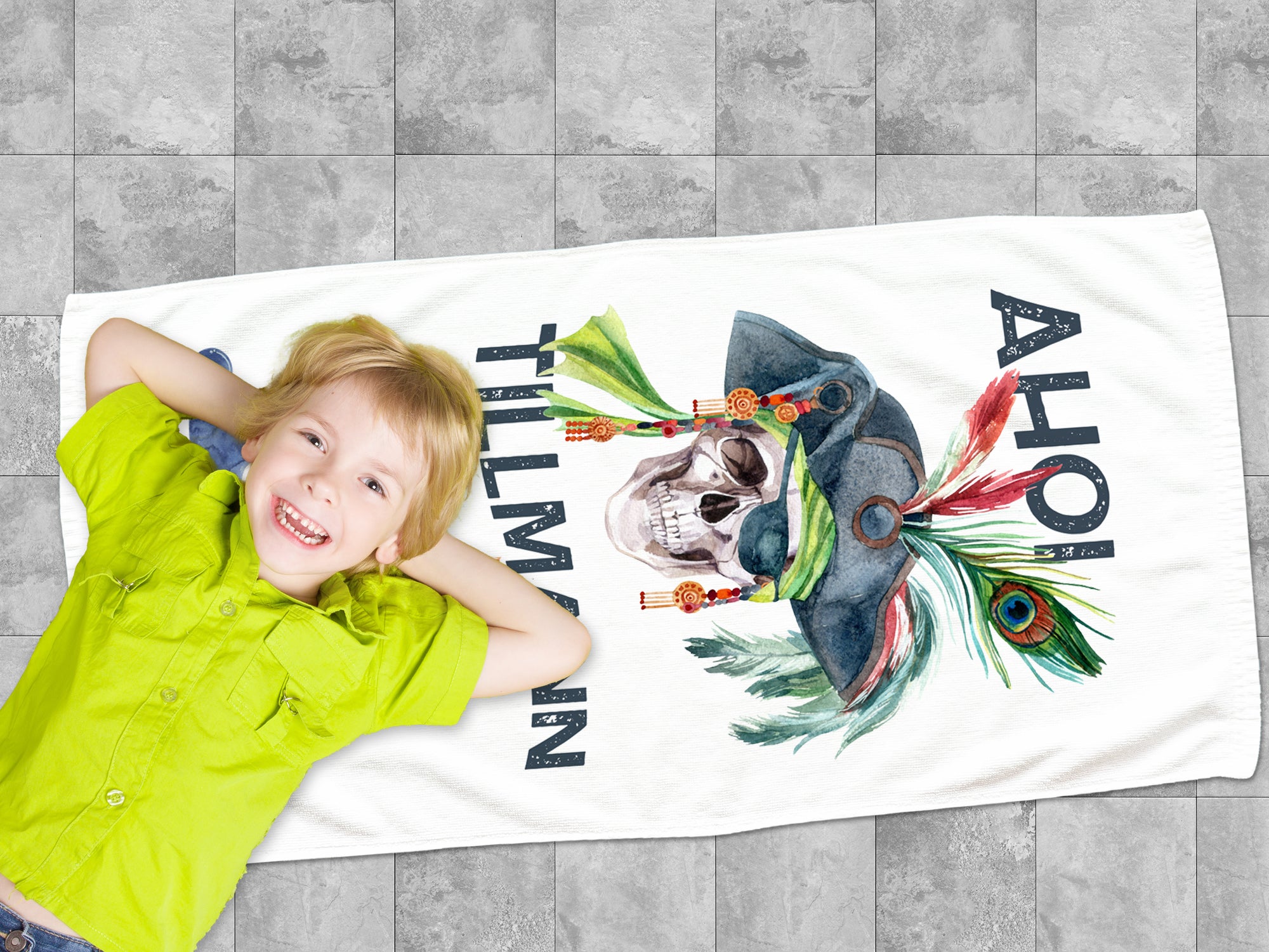 Handtuch Piratenmotiv