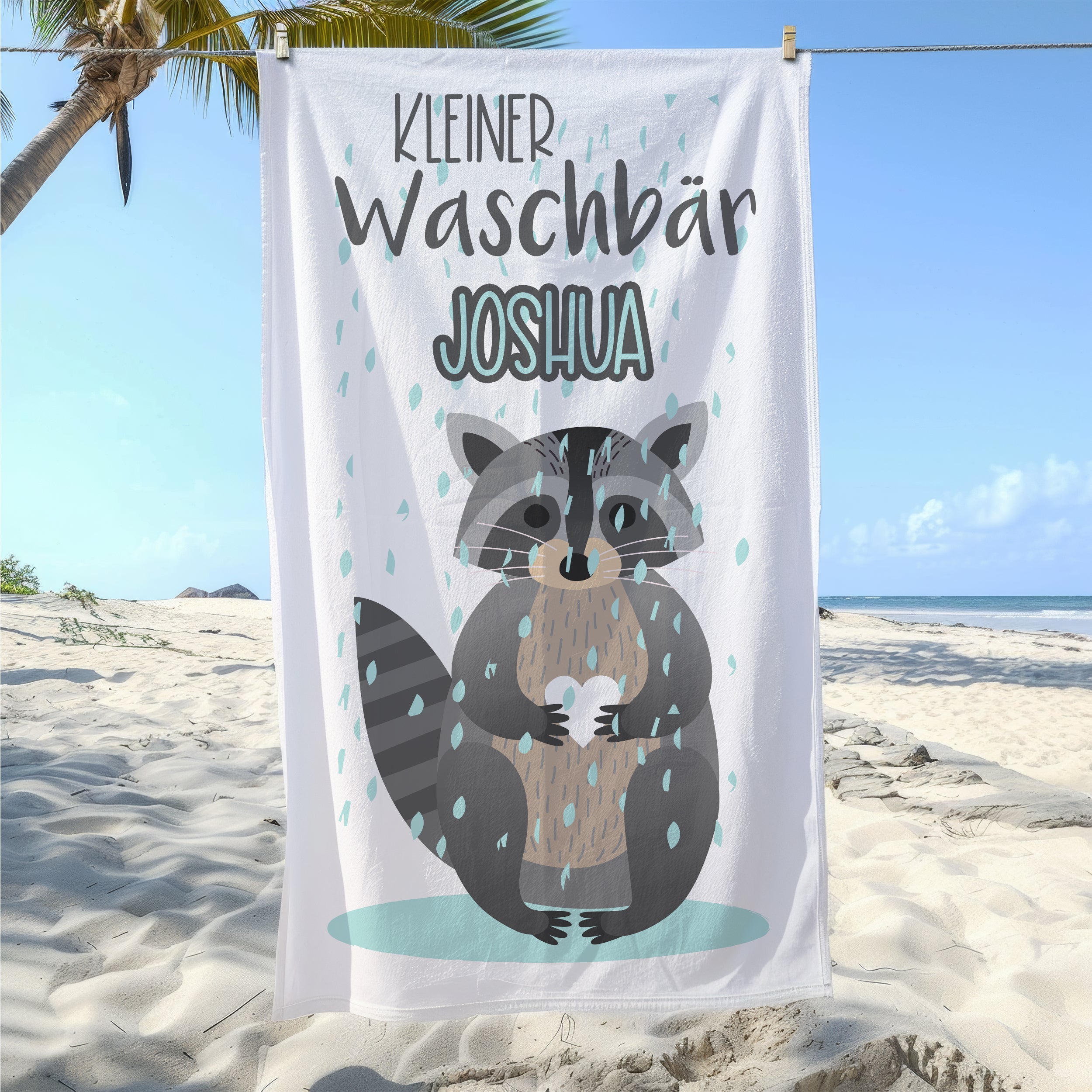 Handtuch Waschbär