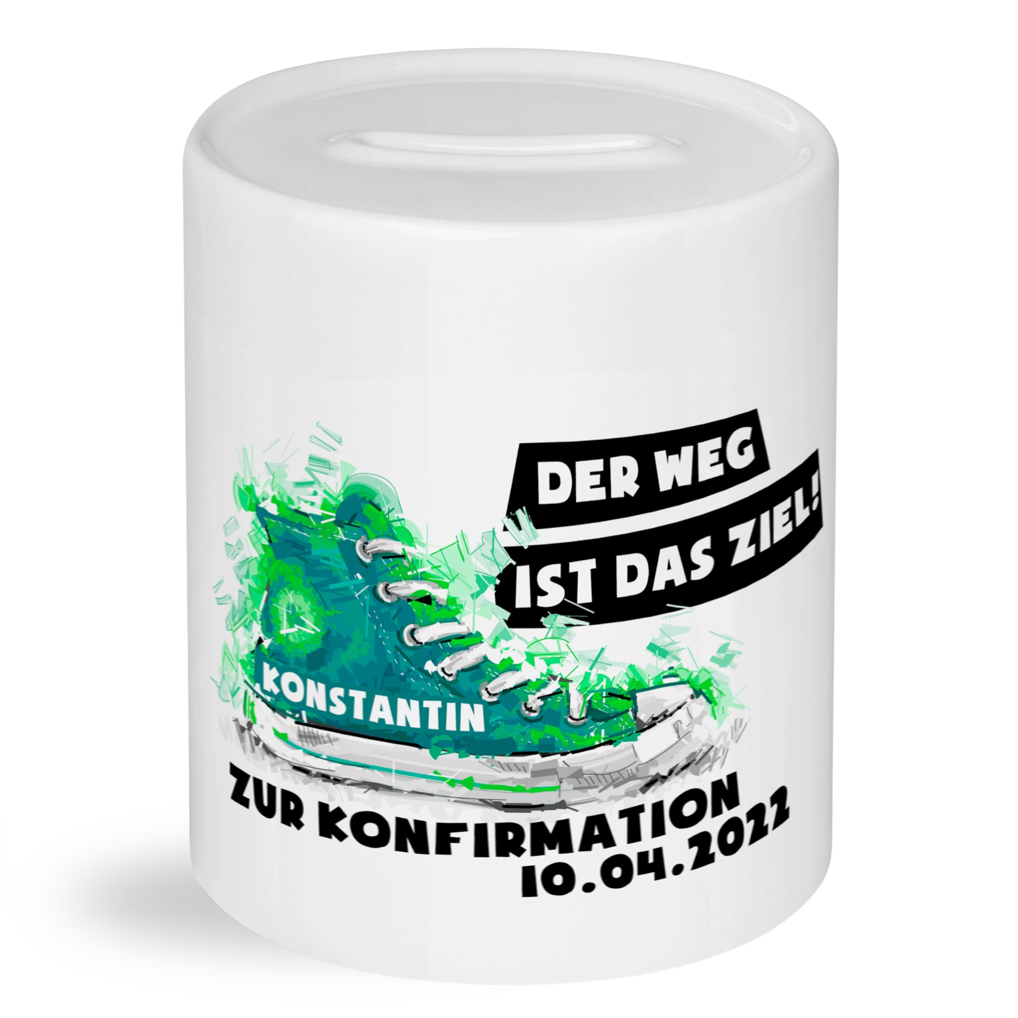 Spardose Sneaker - Für deine Konfirmation