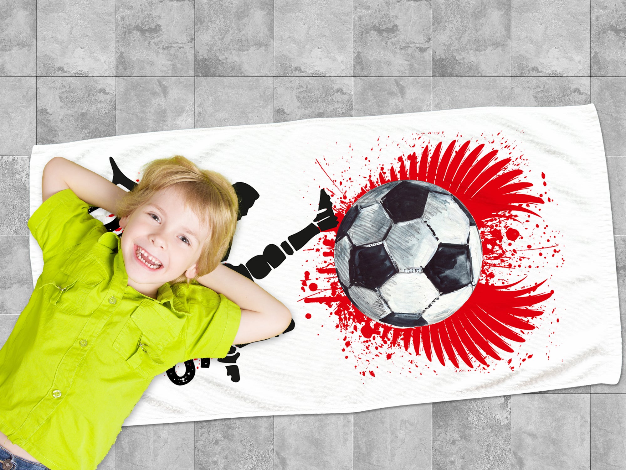 Handtuch Fußballmotiv - Für kleine Torhüter