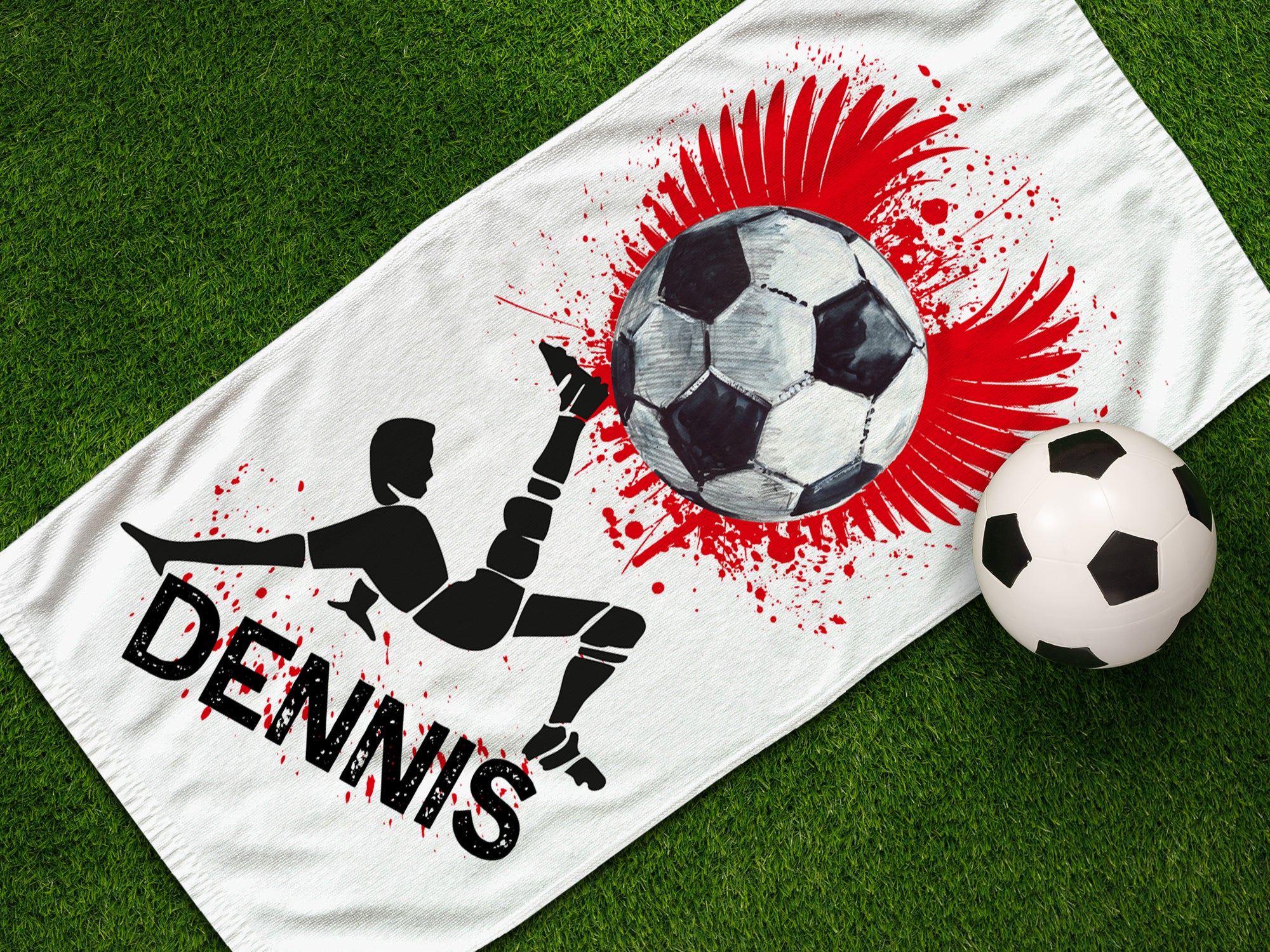 Handtuch Fußballmotiv - Für kleine Torhüter