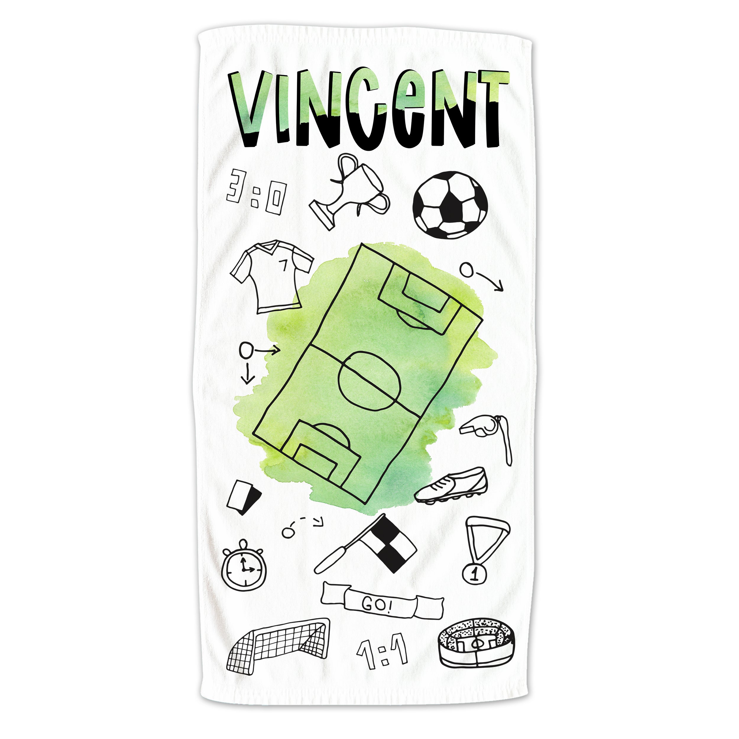 Handtuch Fußballfeld