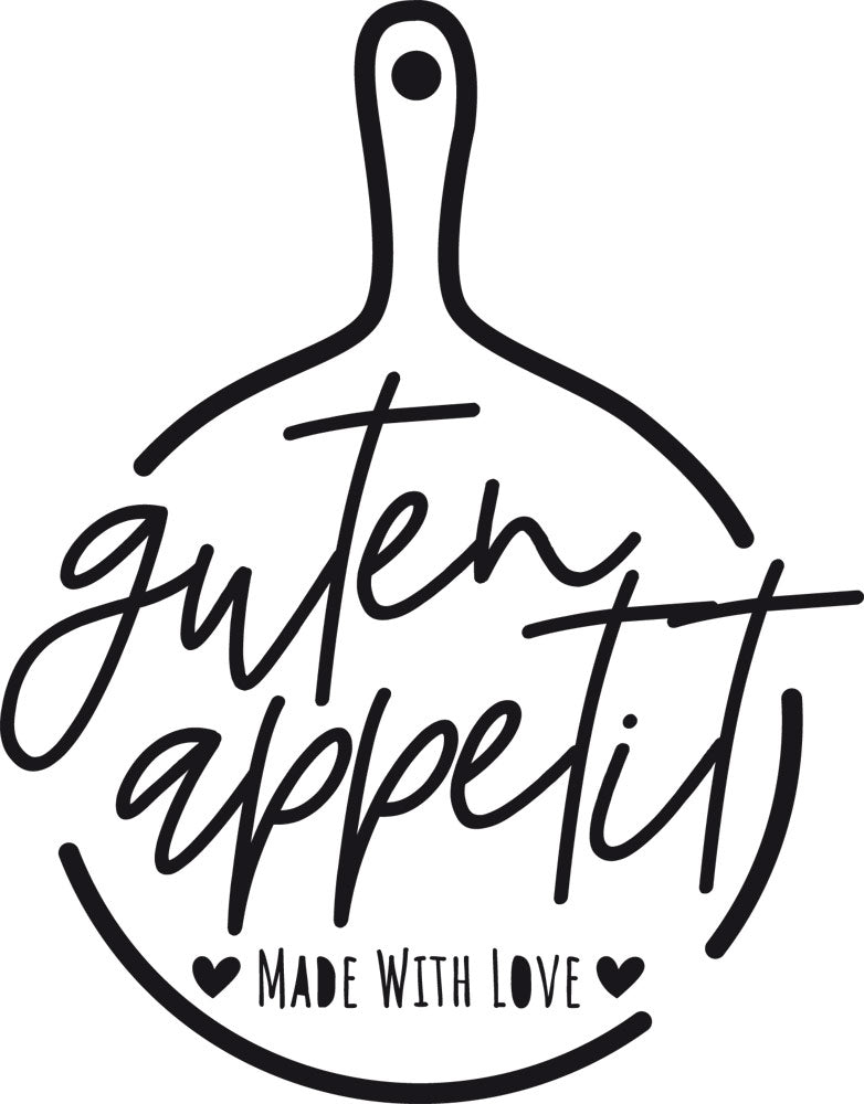 Wandtattoo „Guten Appetit“ – Made with Love