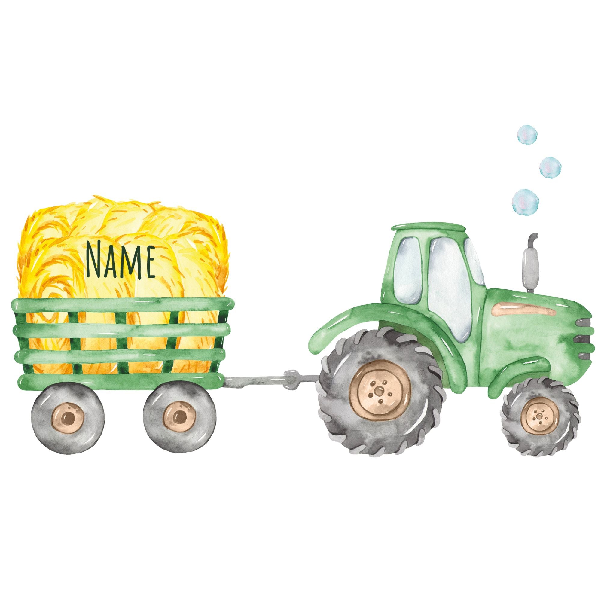 Wandtattoo Traktor mit Namen