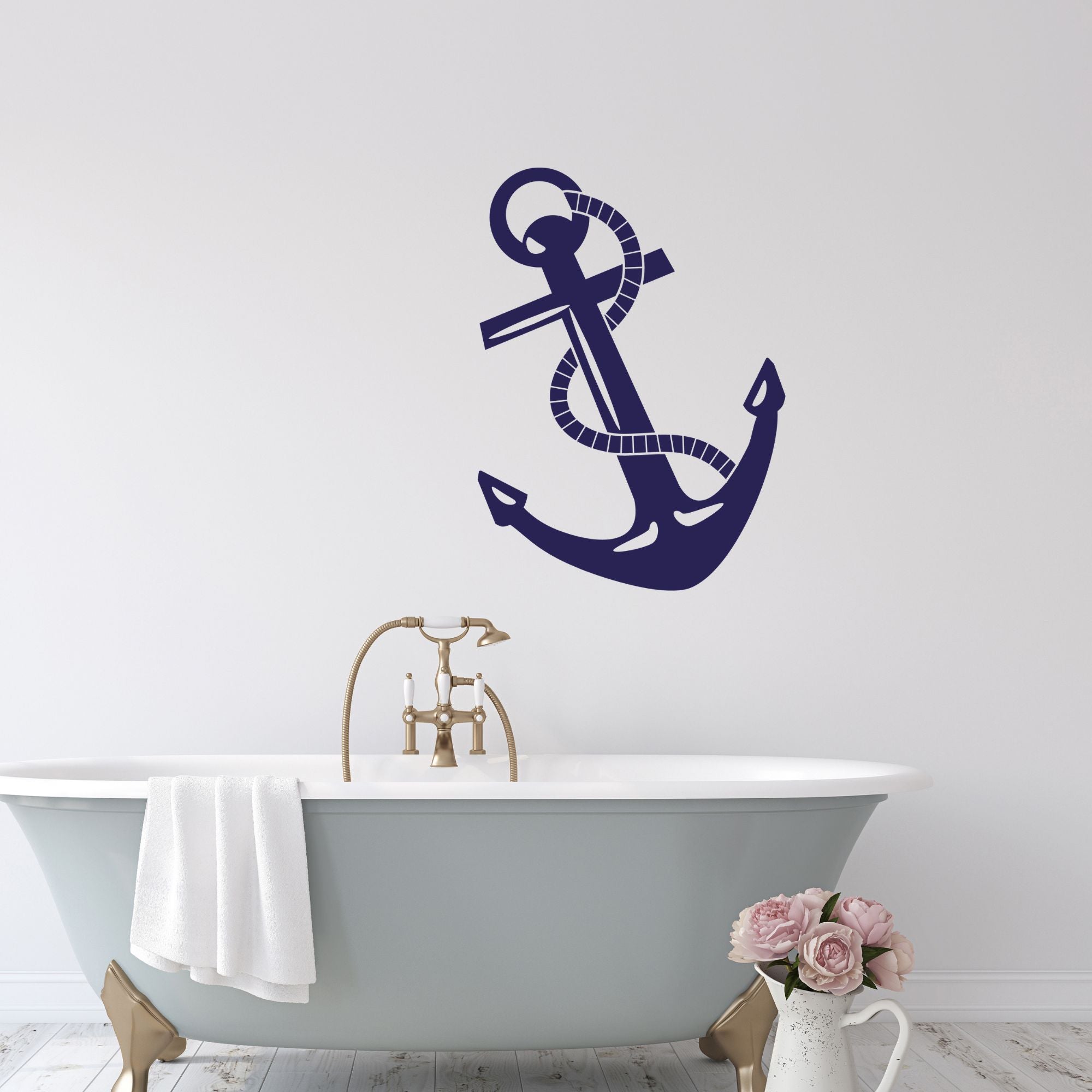 Maritimes Wandtattoo Anker