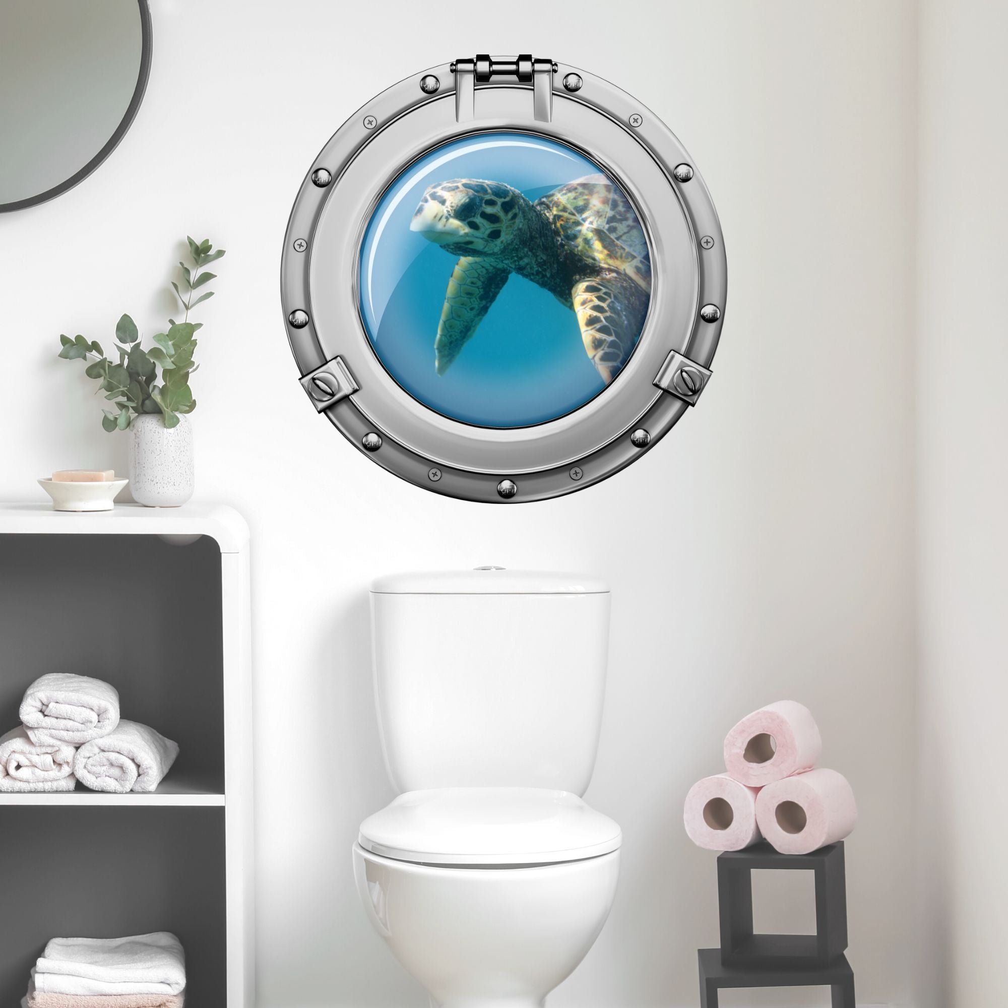 Wandtattoo Bullauge Schildkröte