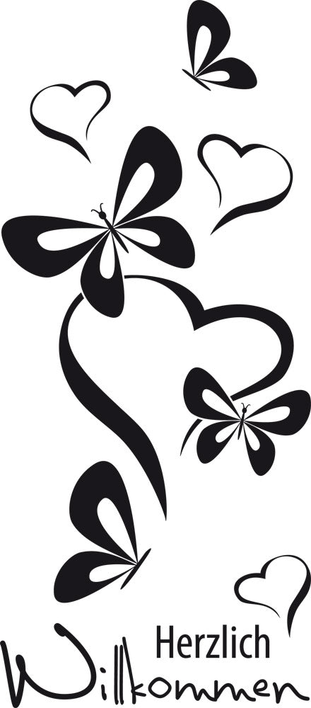 Wandtattoo „Herzlich Willkommen“