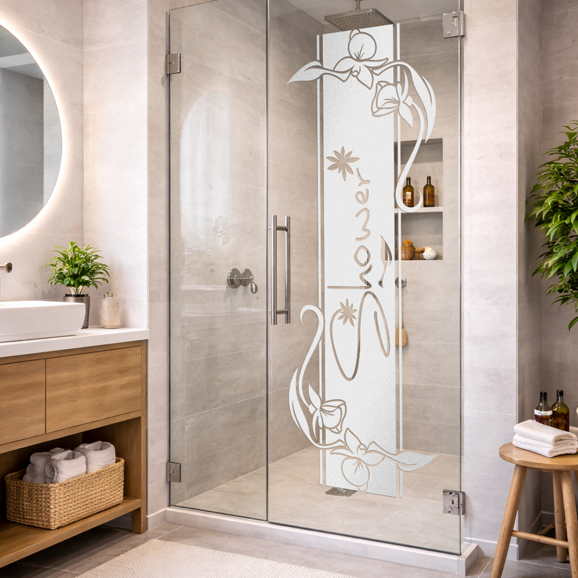 Duschkabinen-Aufkleber „Shower“