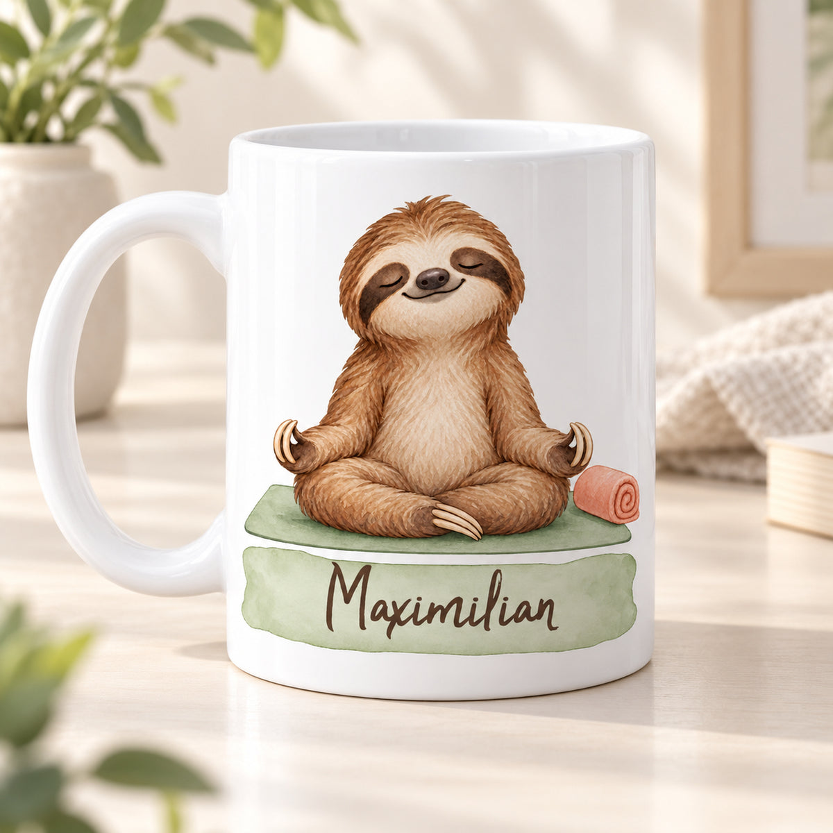 Faultier-Tasse Yoga-Auszeit – Produktansicht