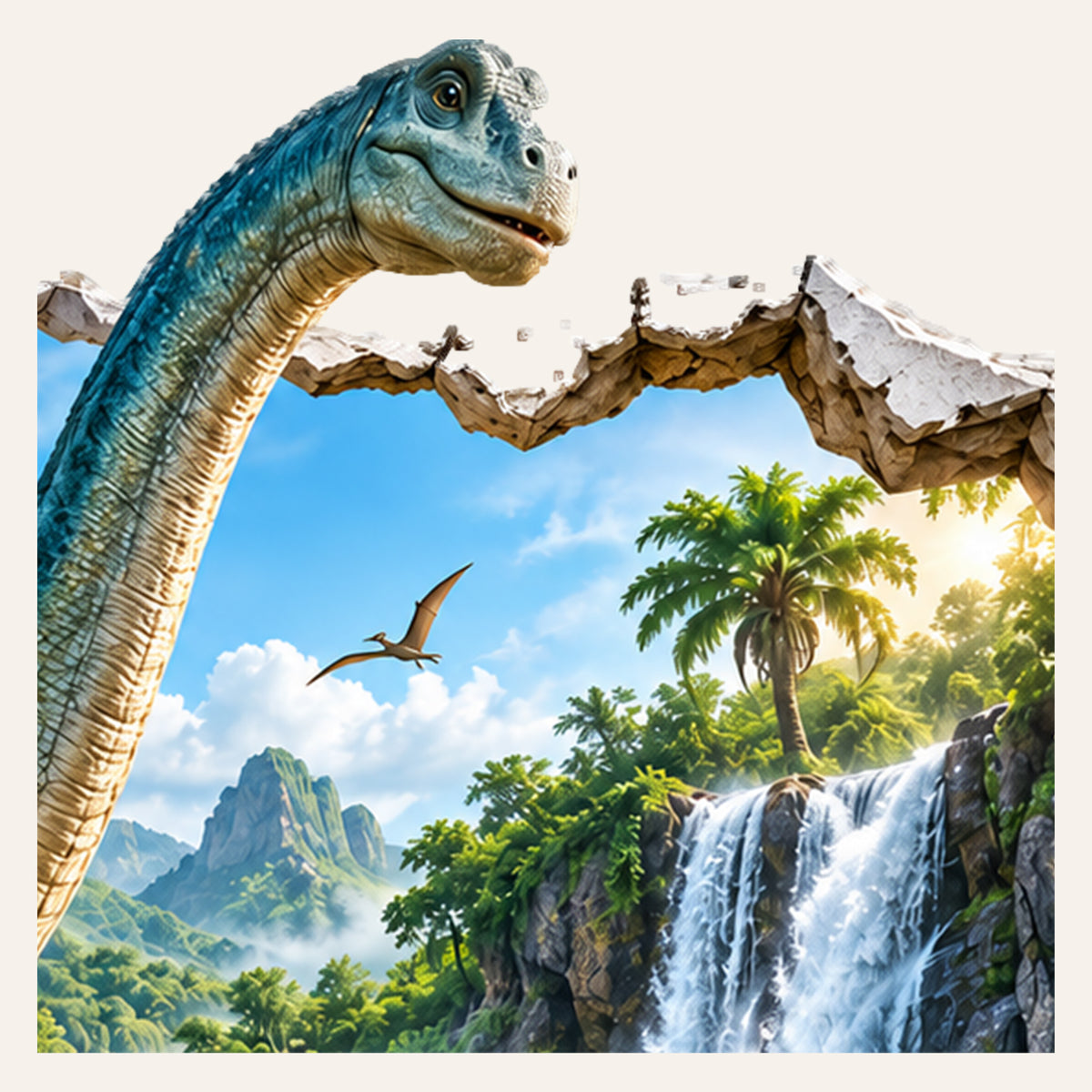 Dinosaurier-Wandtattoo Motiv 3 – Motivdetail