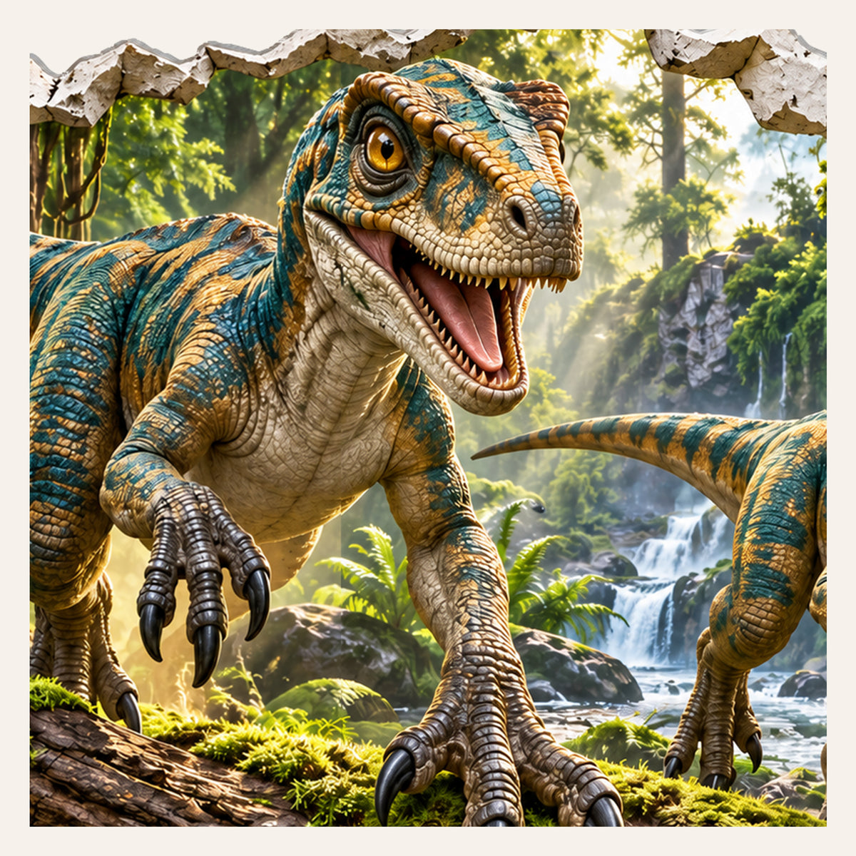 Dinosaurier-Wandtattoo Motiv 4 – Motivdetail