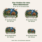 Dinosaurier-Wandtattoo Motiv 5 – Größenübersicht