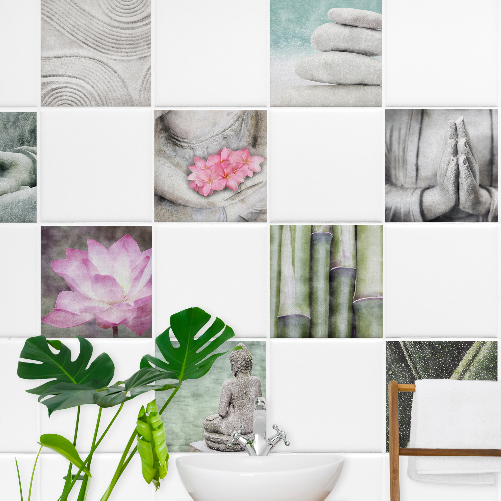 Fliesenaufkleber Wellness