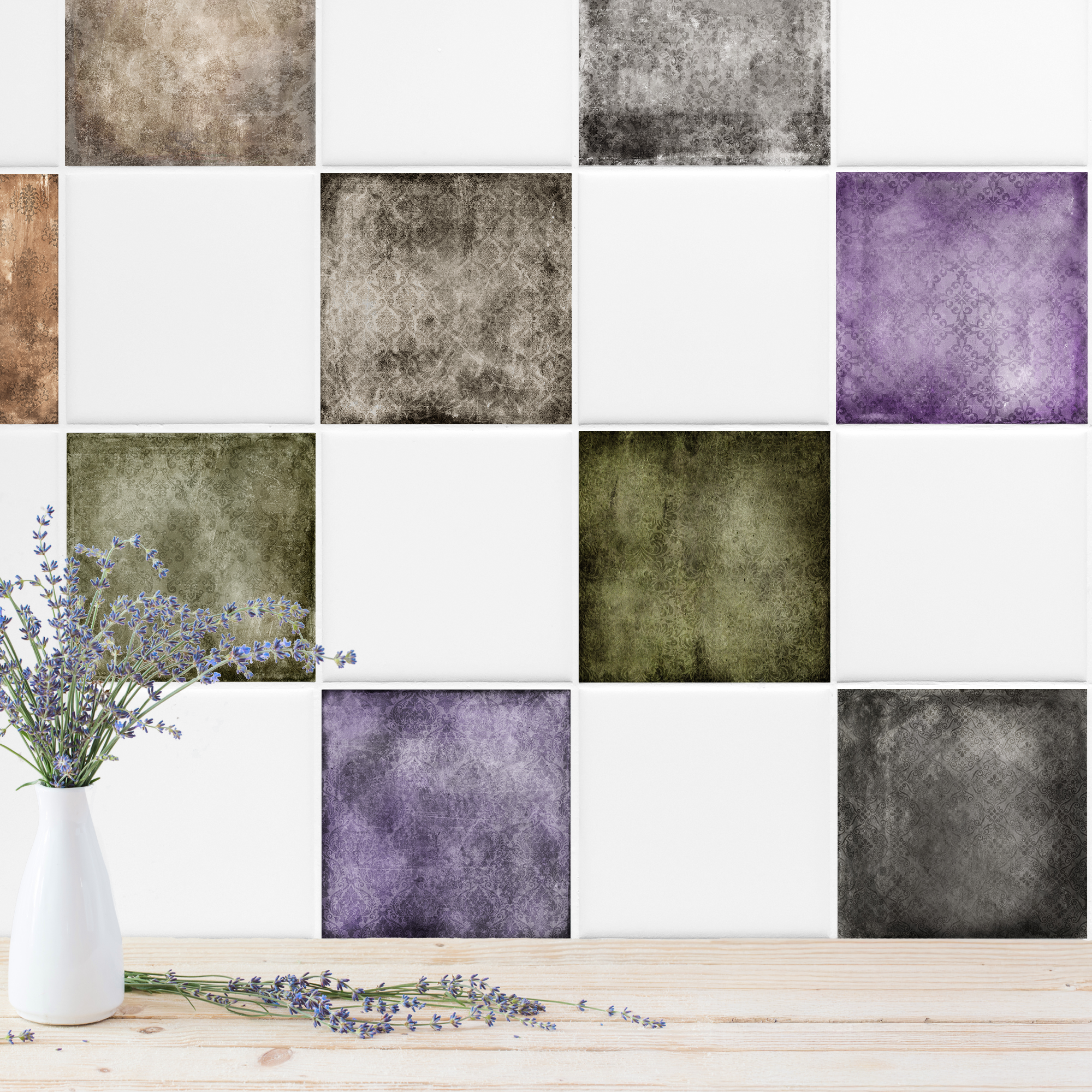 Fliesenaufkleber Vintage-Design