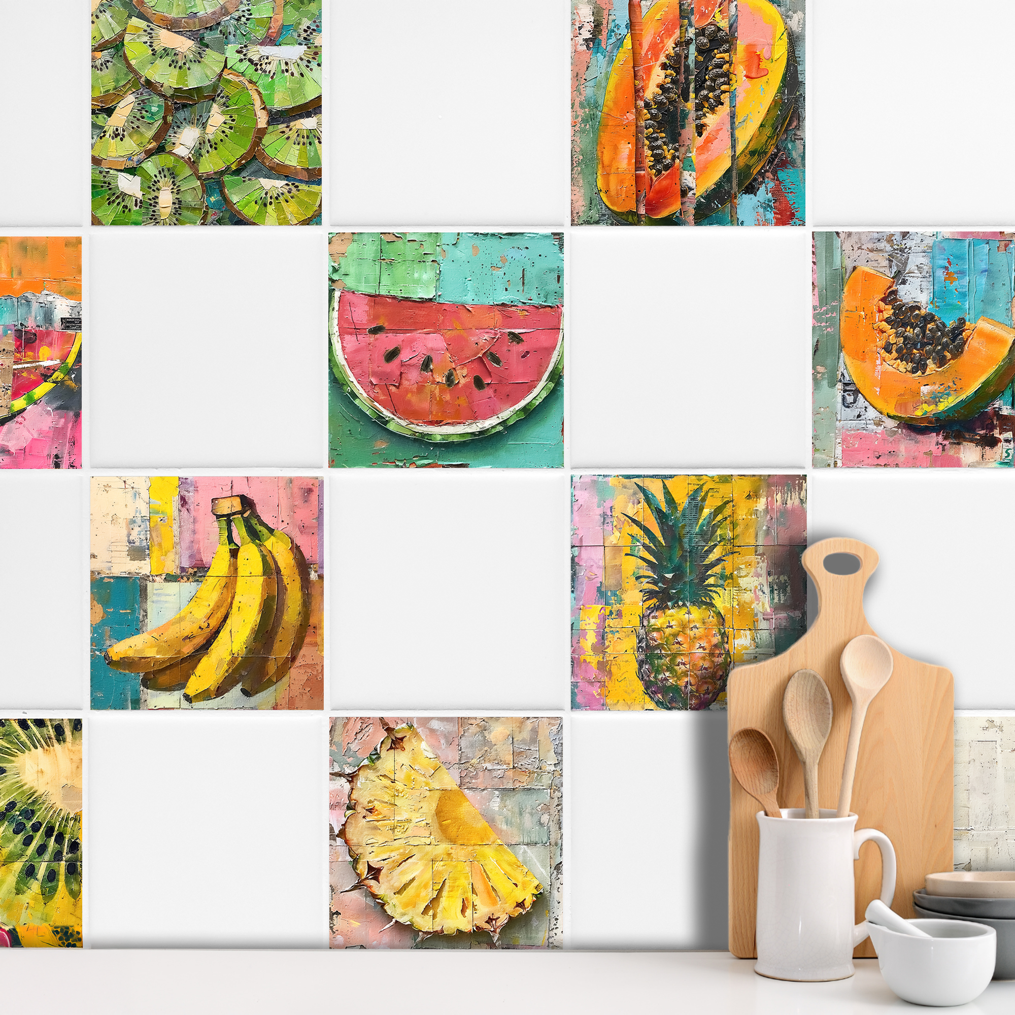 Fliesenaufkleber Fruchtmuster