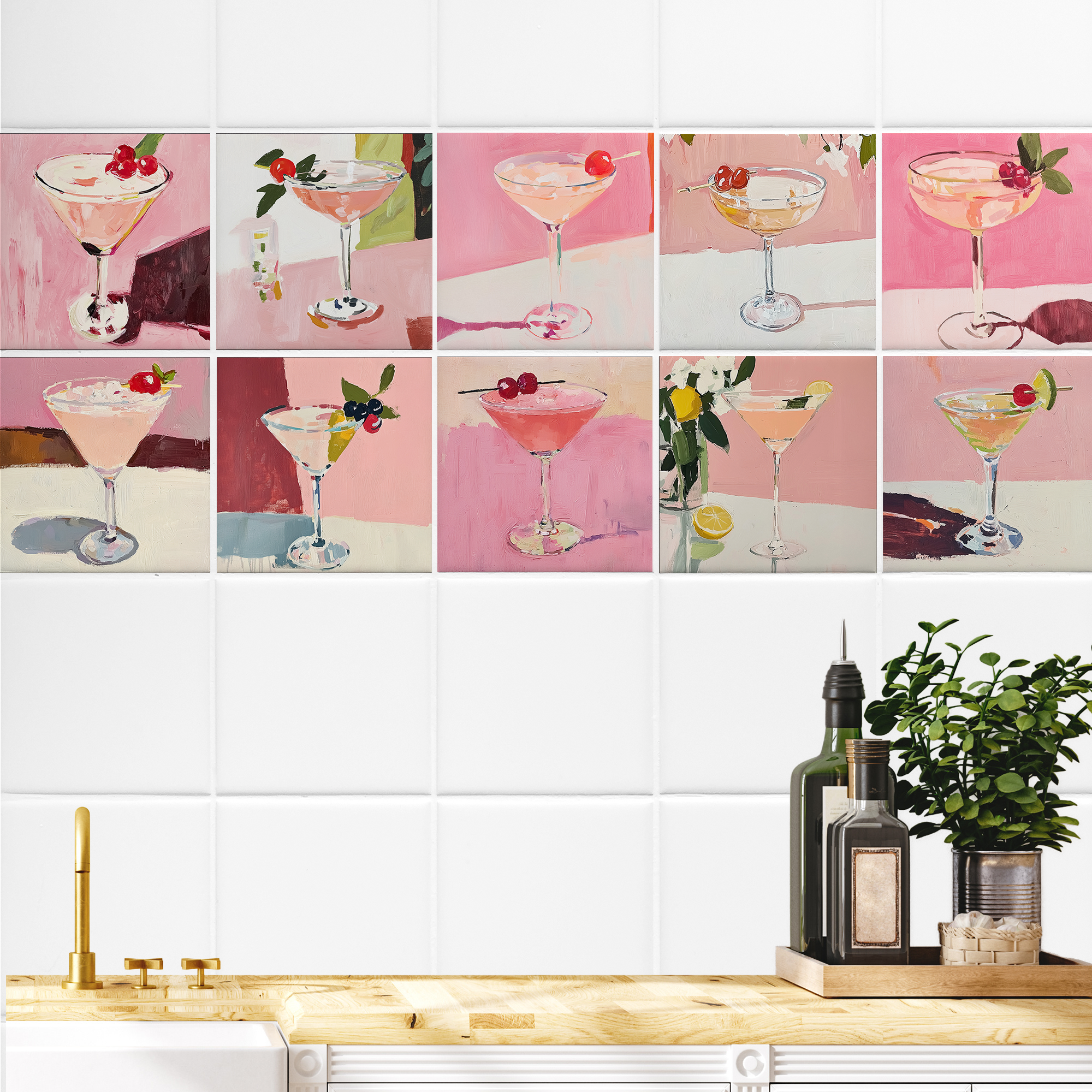 Fliesenaufkleber Cocktail