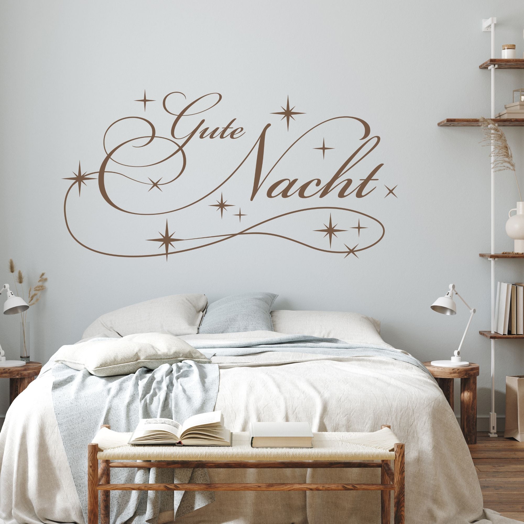Wandtattoo „Gute Nacht“ für Schlafzimmer