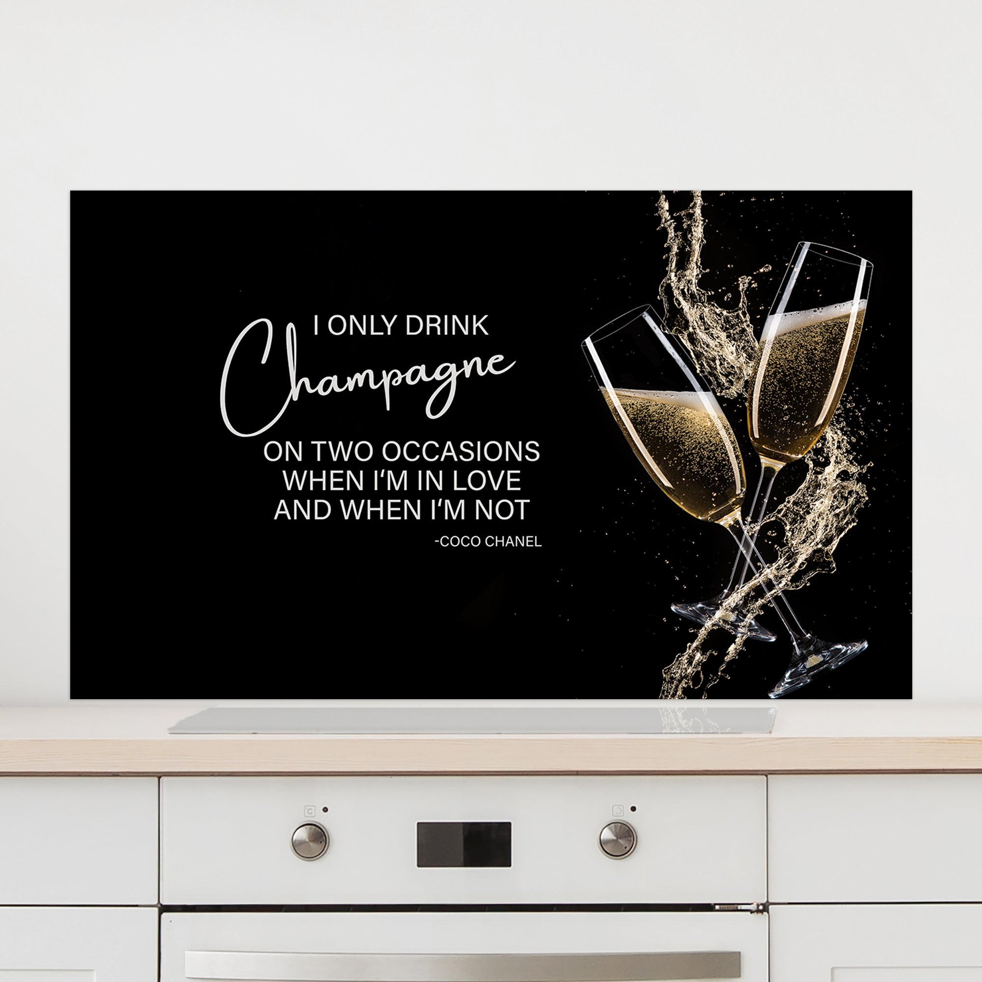 Spritzschutz Champagner