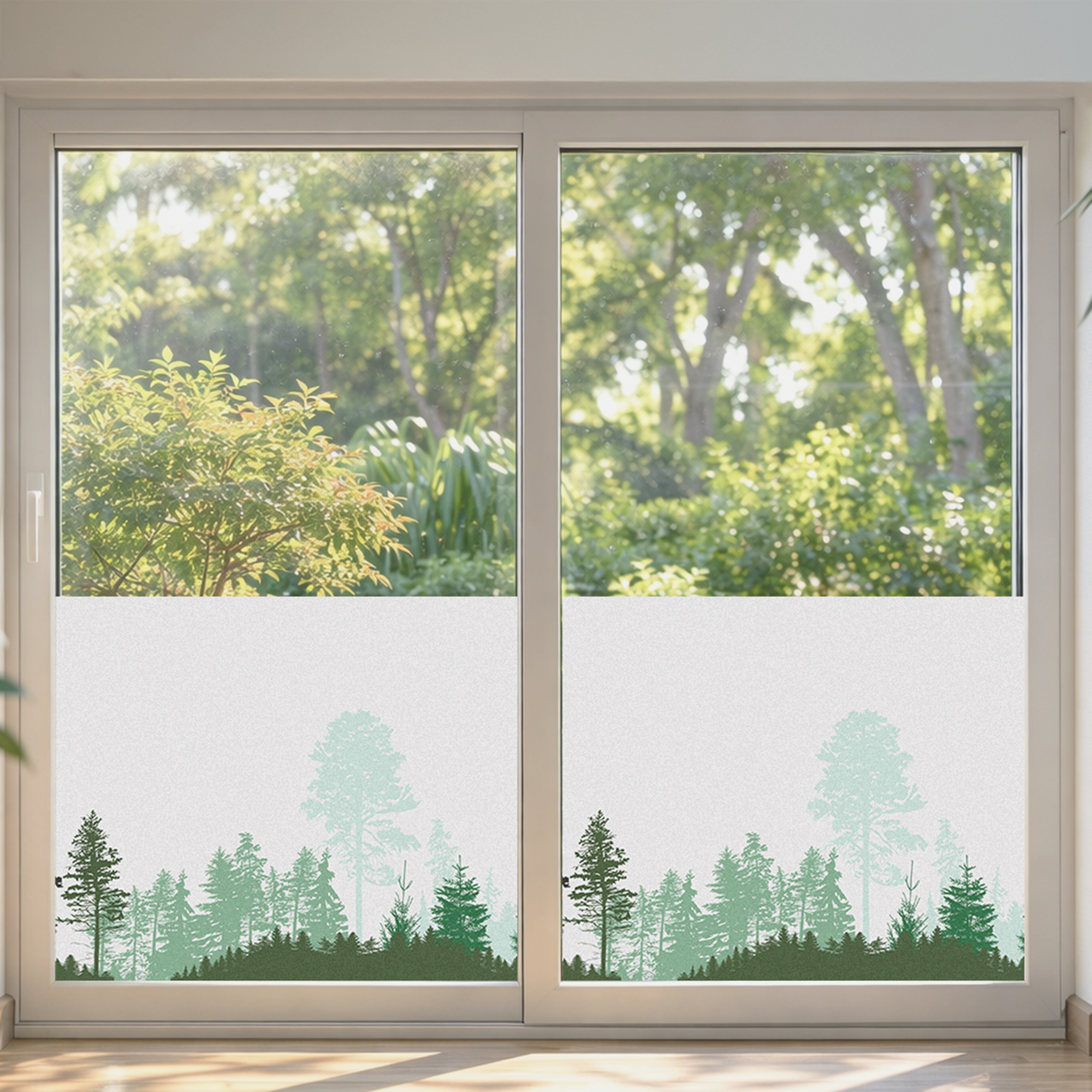 Fensterfolie Waldmotiv