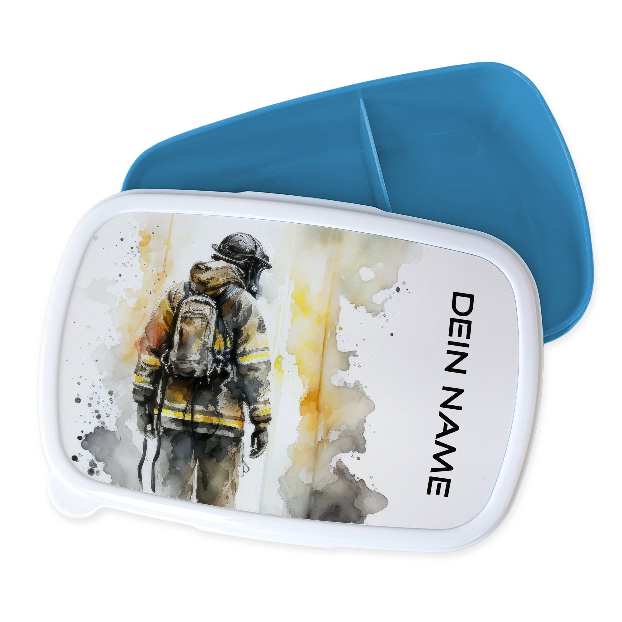 Brotdose mit Feuerwehr-Motiv