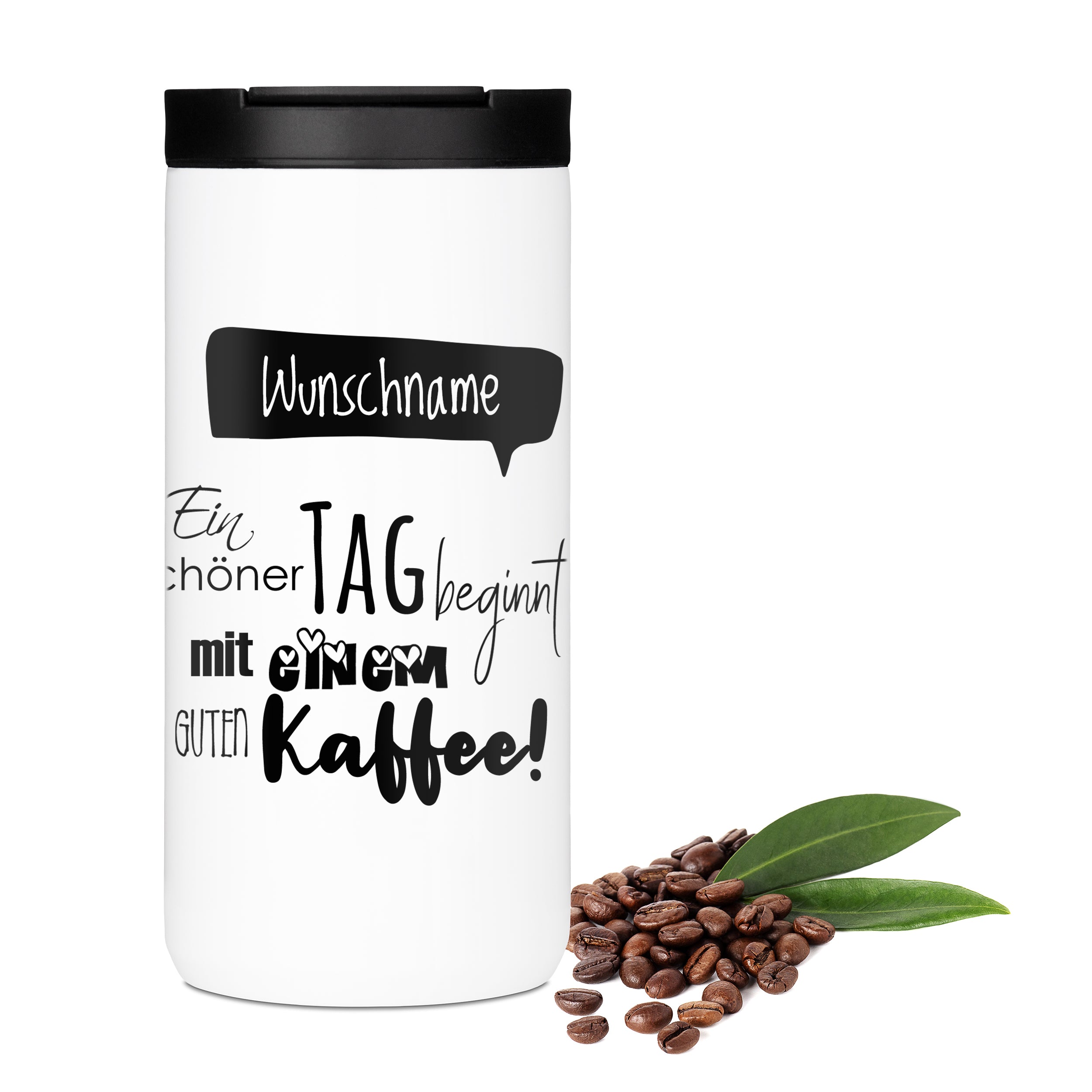 Kaffeebecher mit Wunschname - Starte deinen Tag perfekt