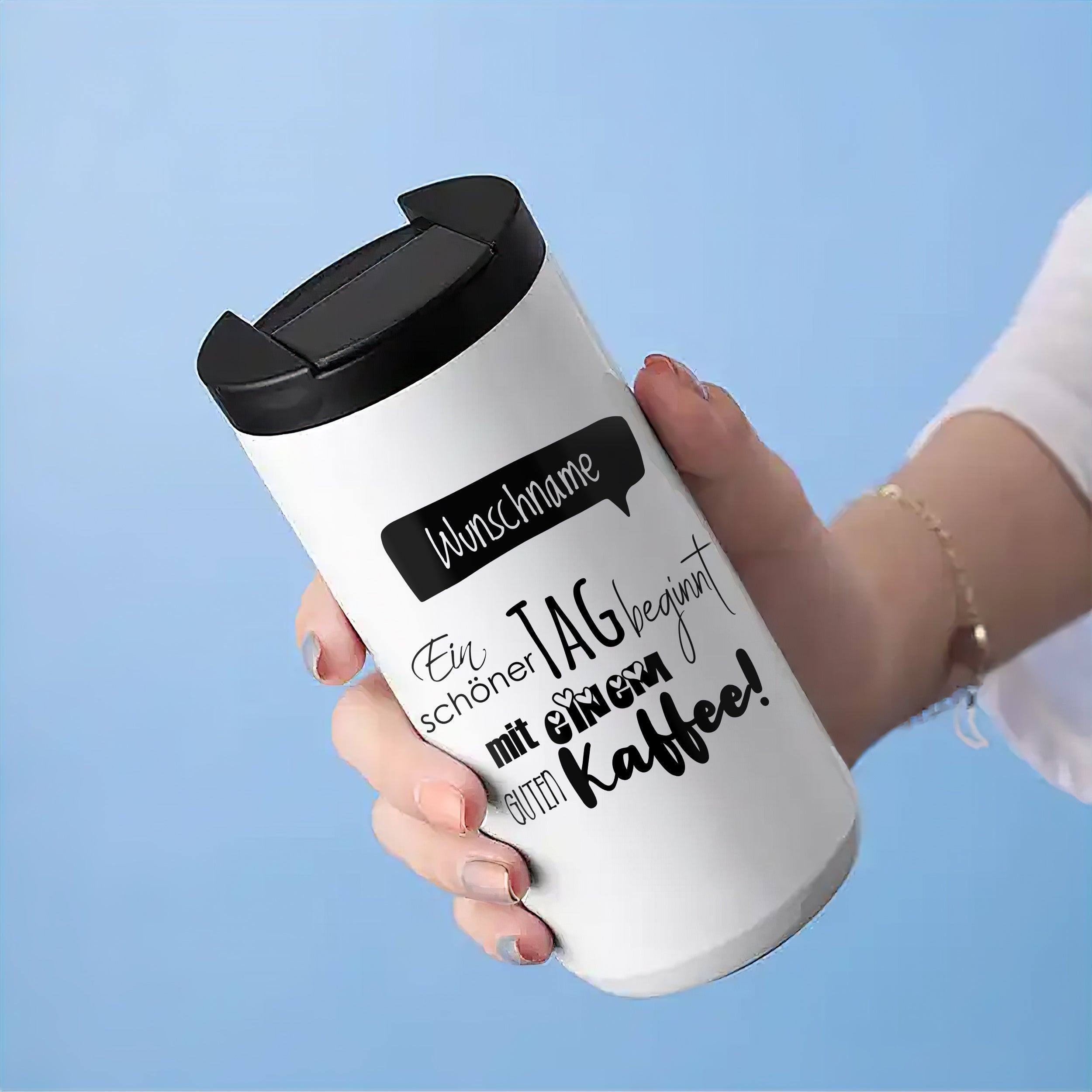 Kaffeebecher mit Wunschname - Starte deinen Tag perfekt