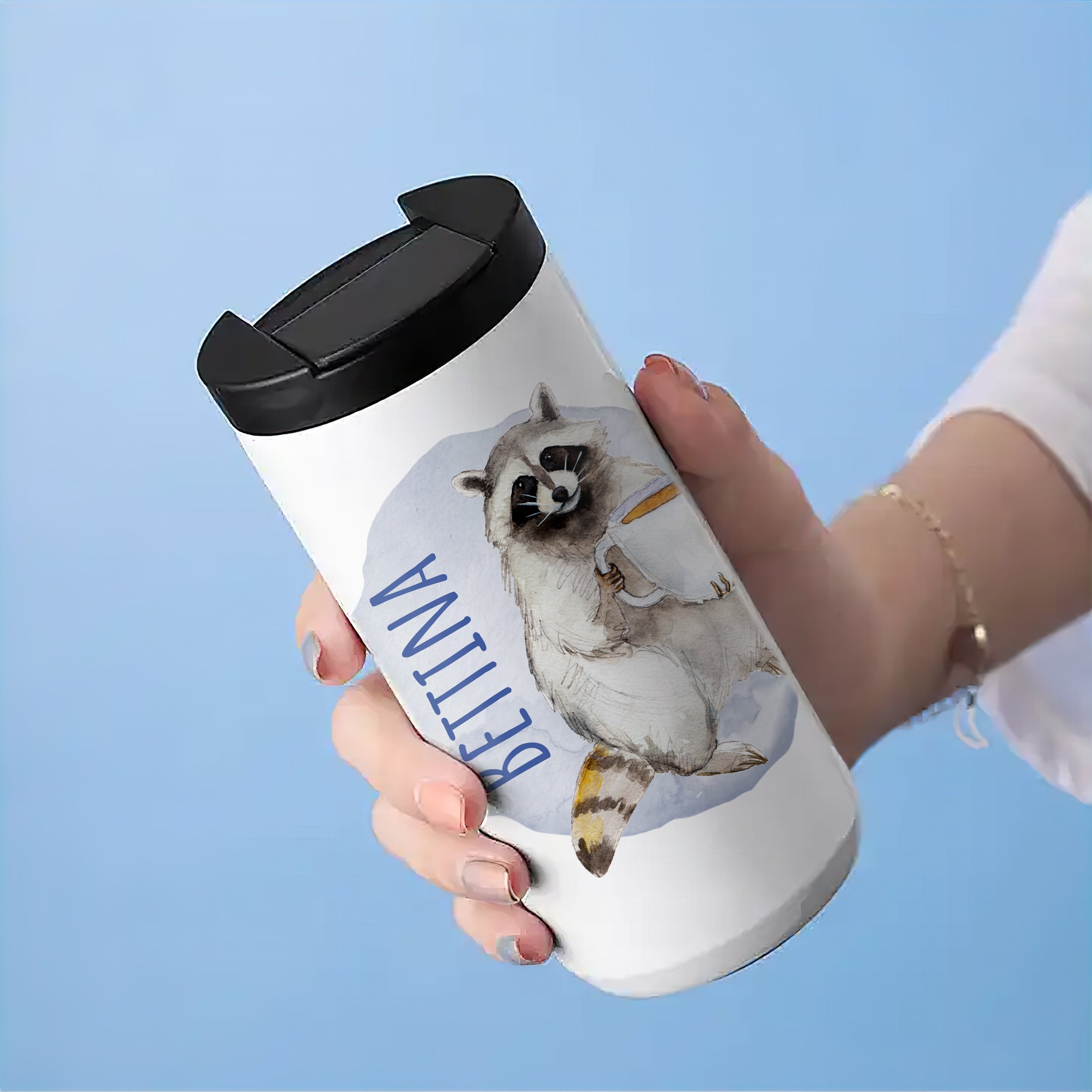 Kaffeebecher Waschbär