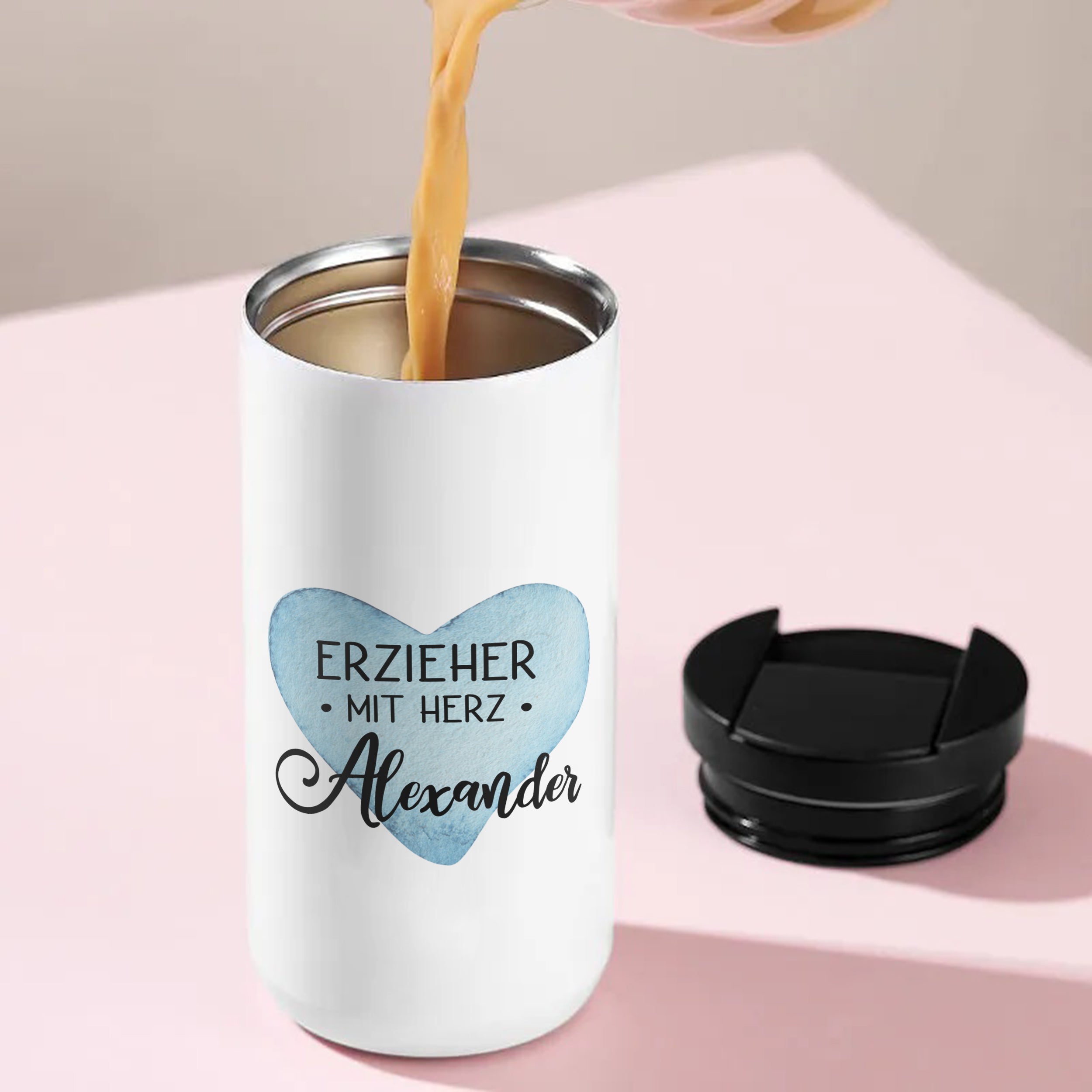 Kaffeebecher Erzieher mit Herz
