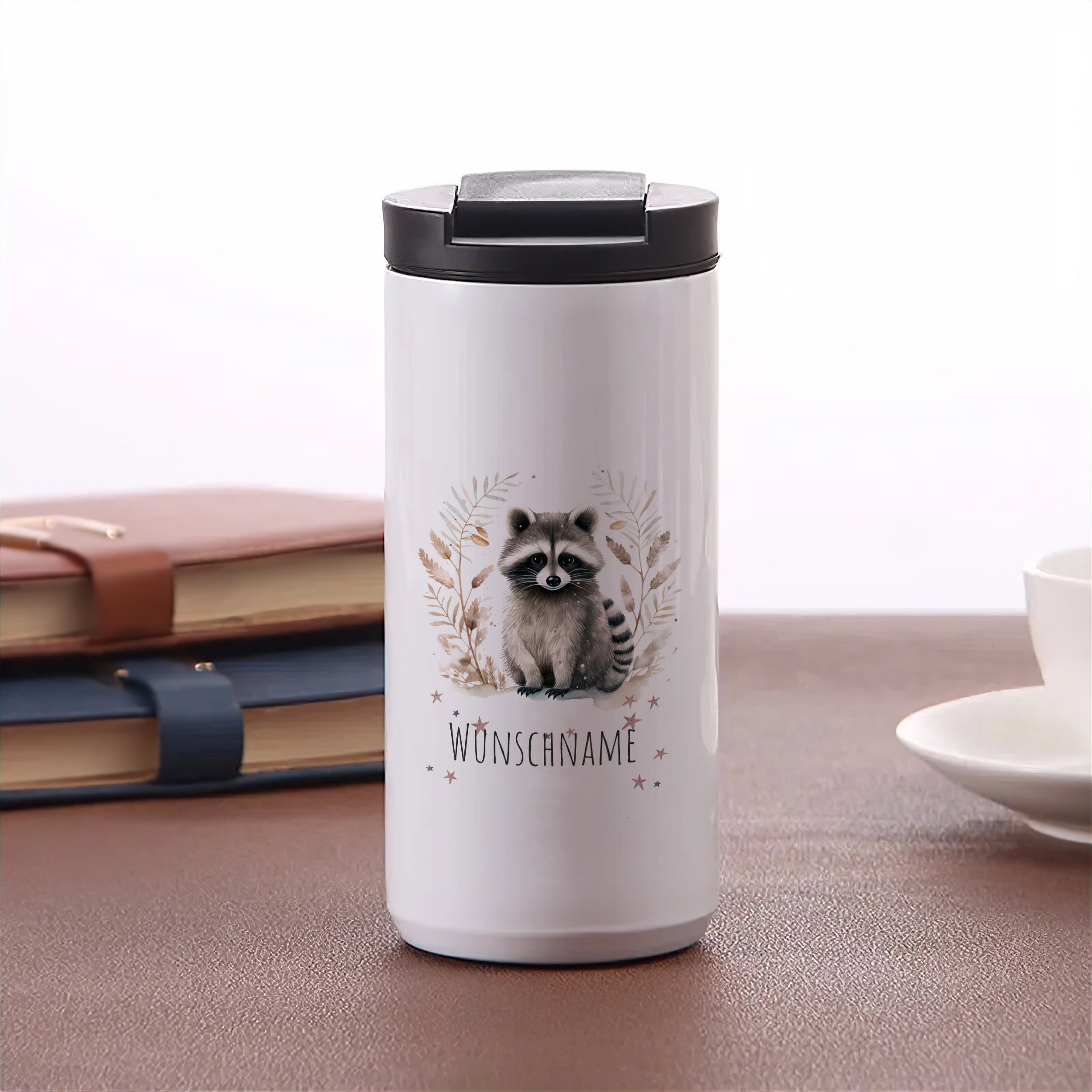 Kaffeebecher Waschbär