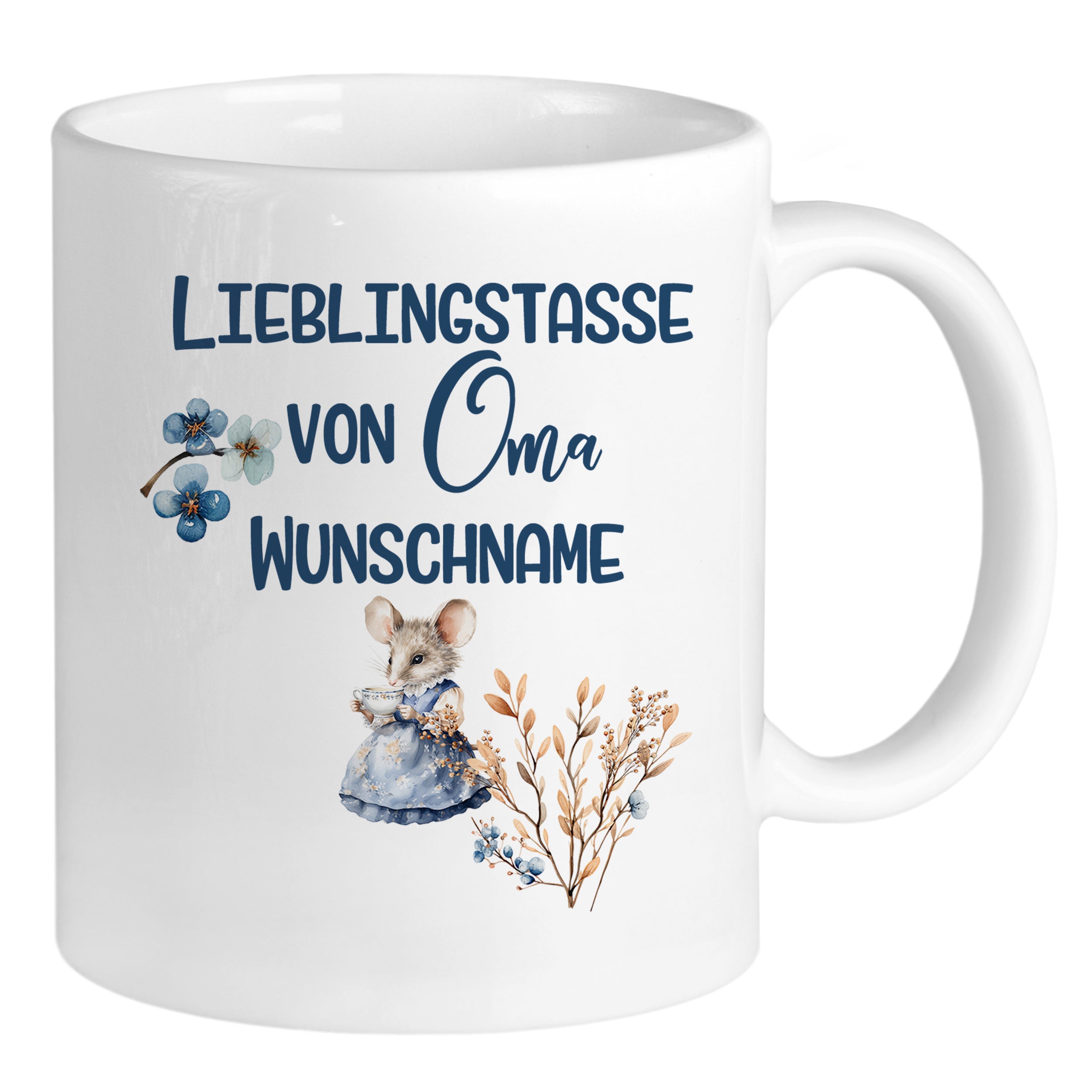 Tasse mit Mausmotiv - Für die beste Oma