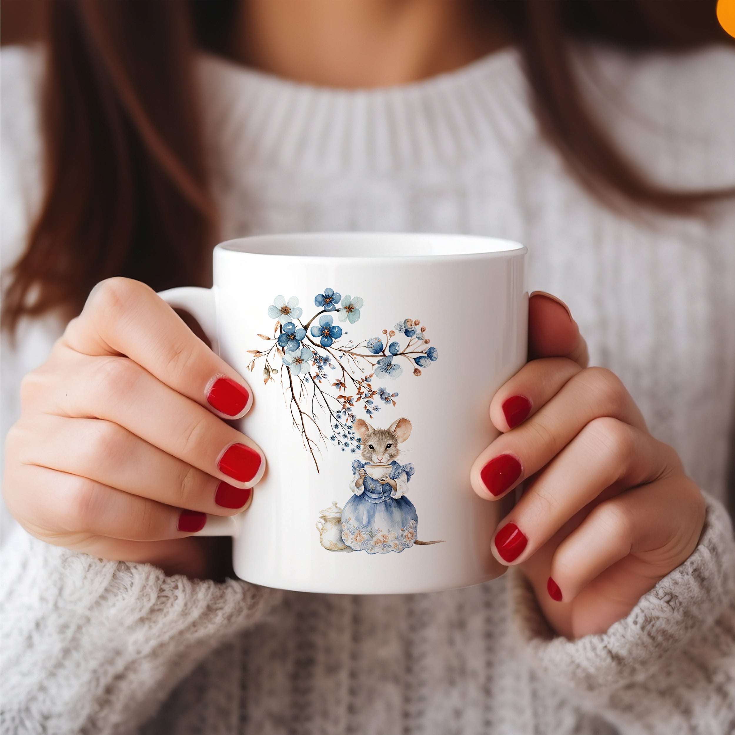 Tasse mit Mausmotiv - Für die beste Oma