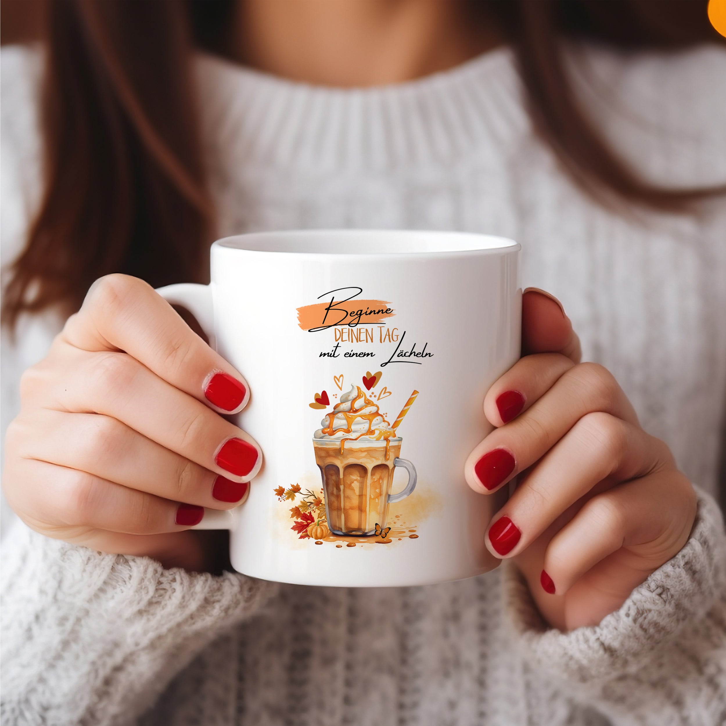 Tasse Spruch "Beginne deinen Tag positiv"