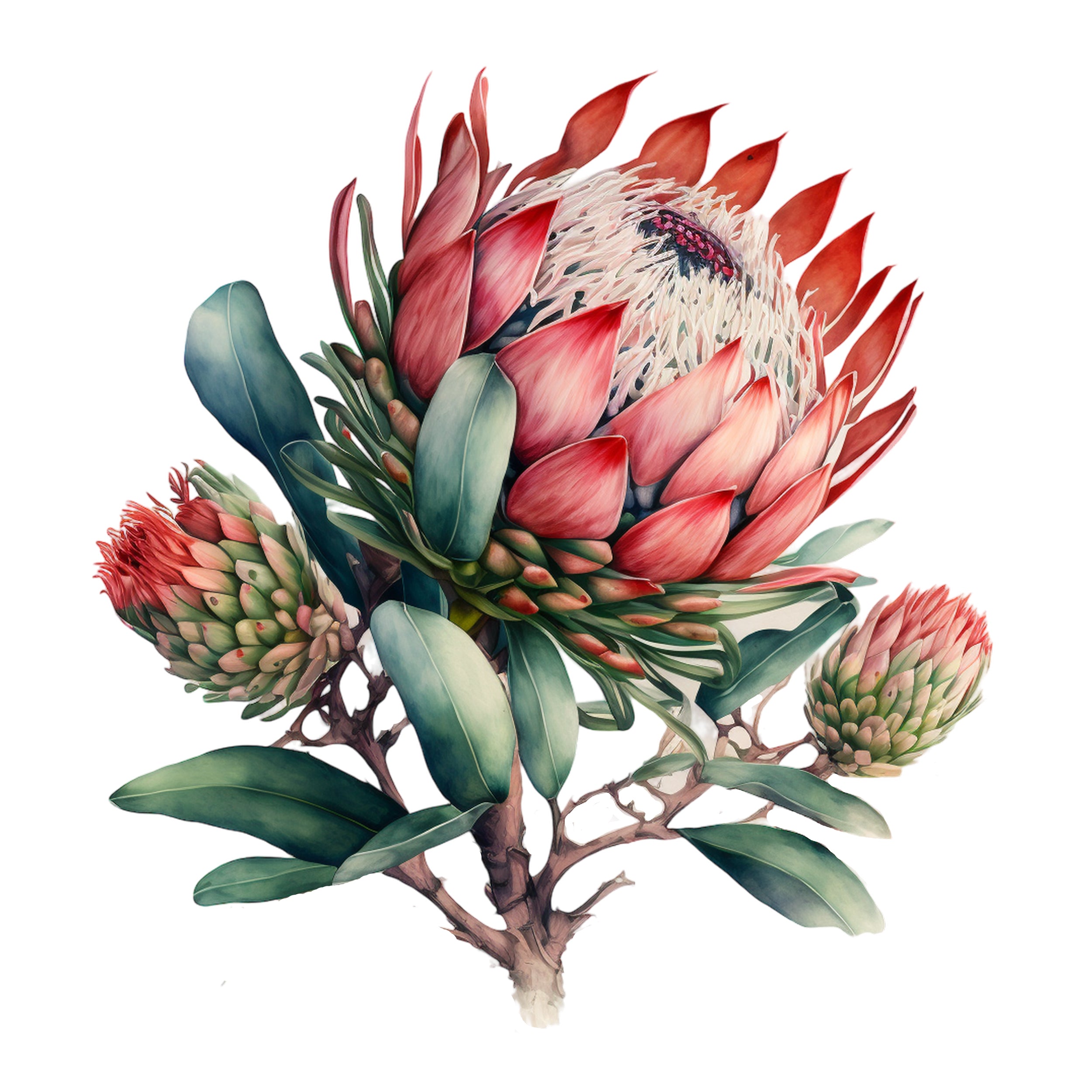 Wandtattoo Protea