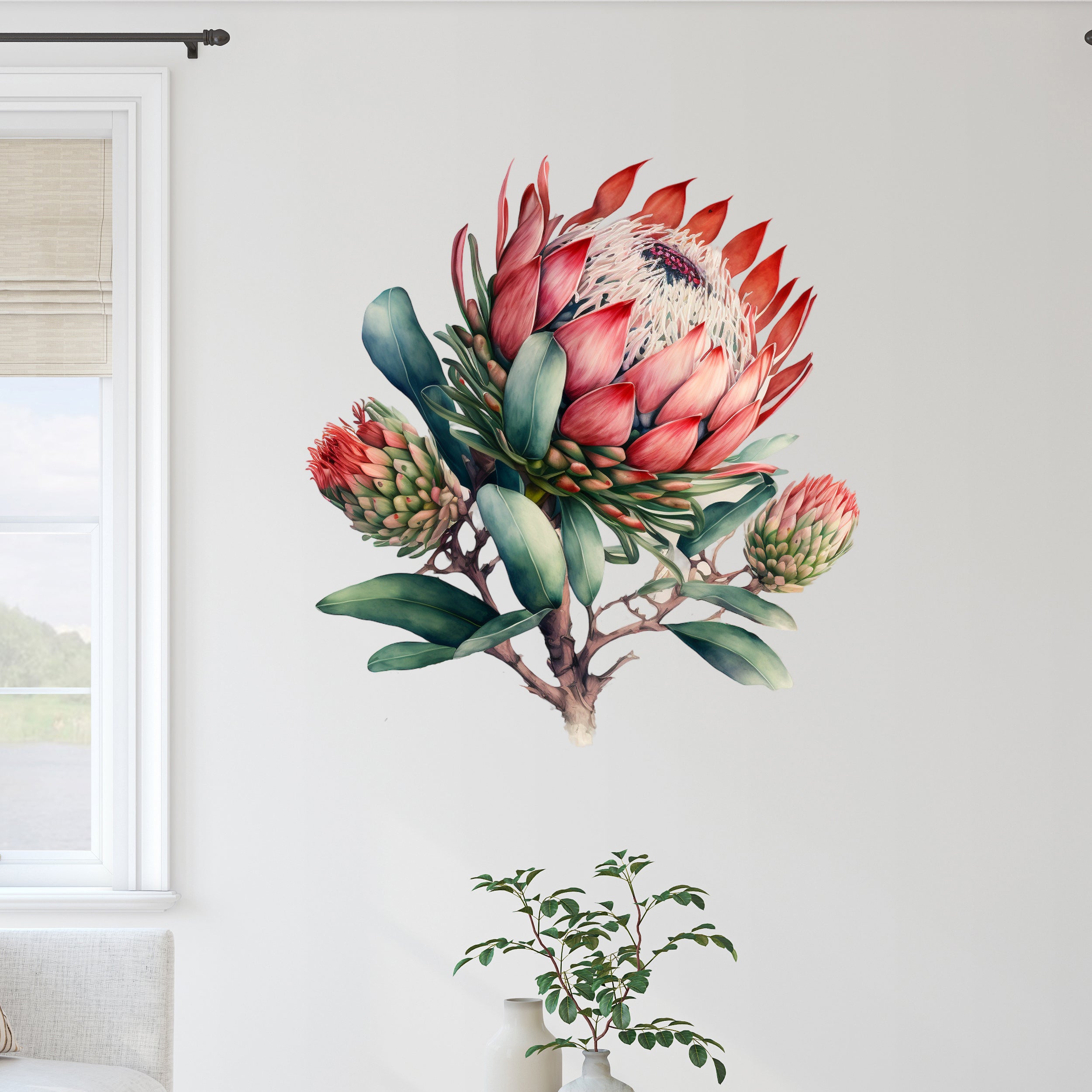 Wandtattoo Protea