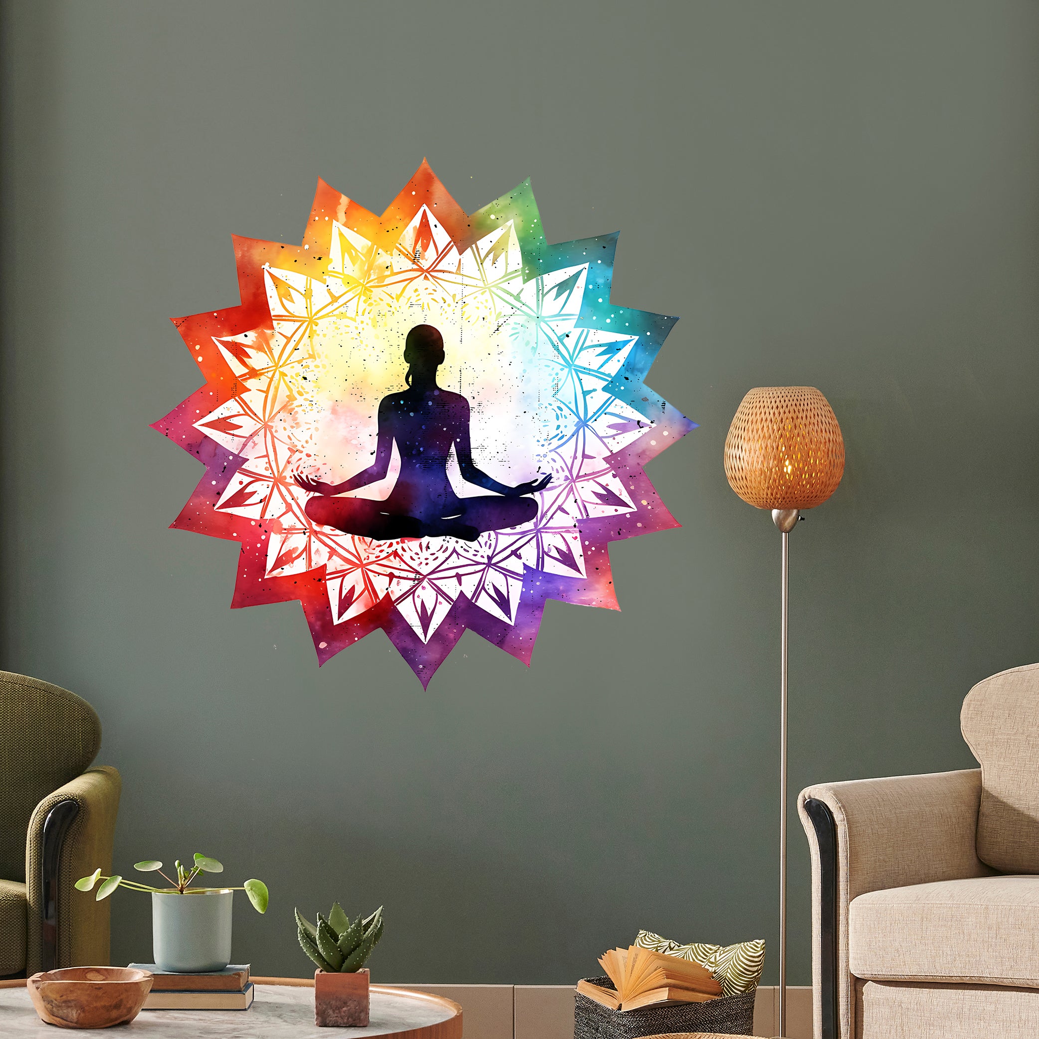 Wandtattoo Mandala Meditation - Für innere Ruhe und Balance