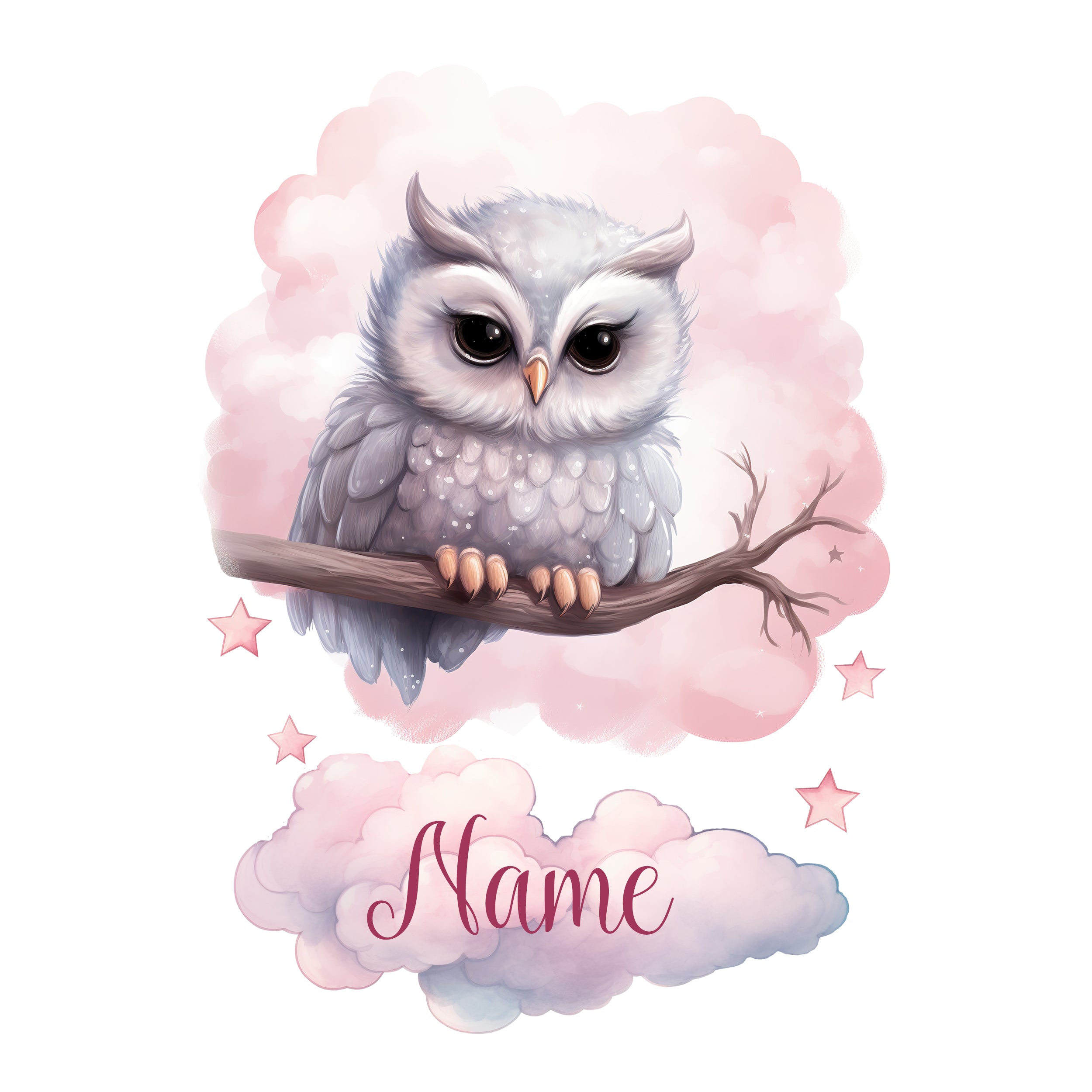 Wandtattoo Eule für Babyzimmer