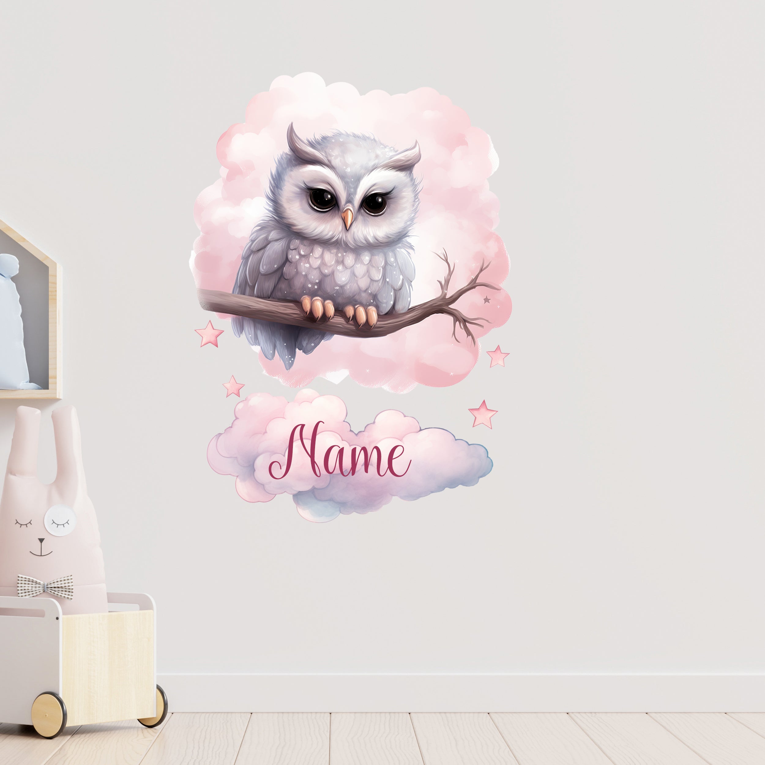 Wandtattoo Eule für Babyzimmer