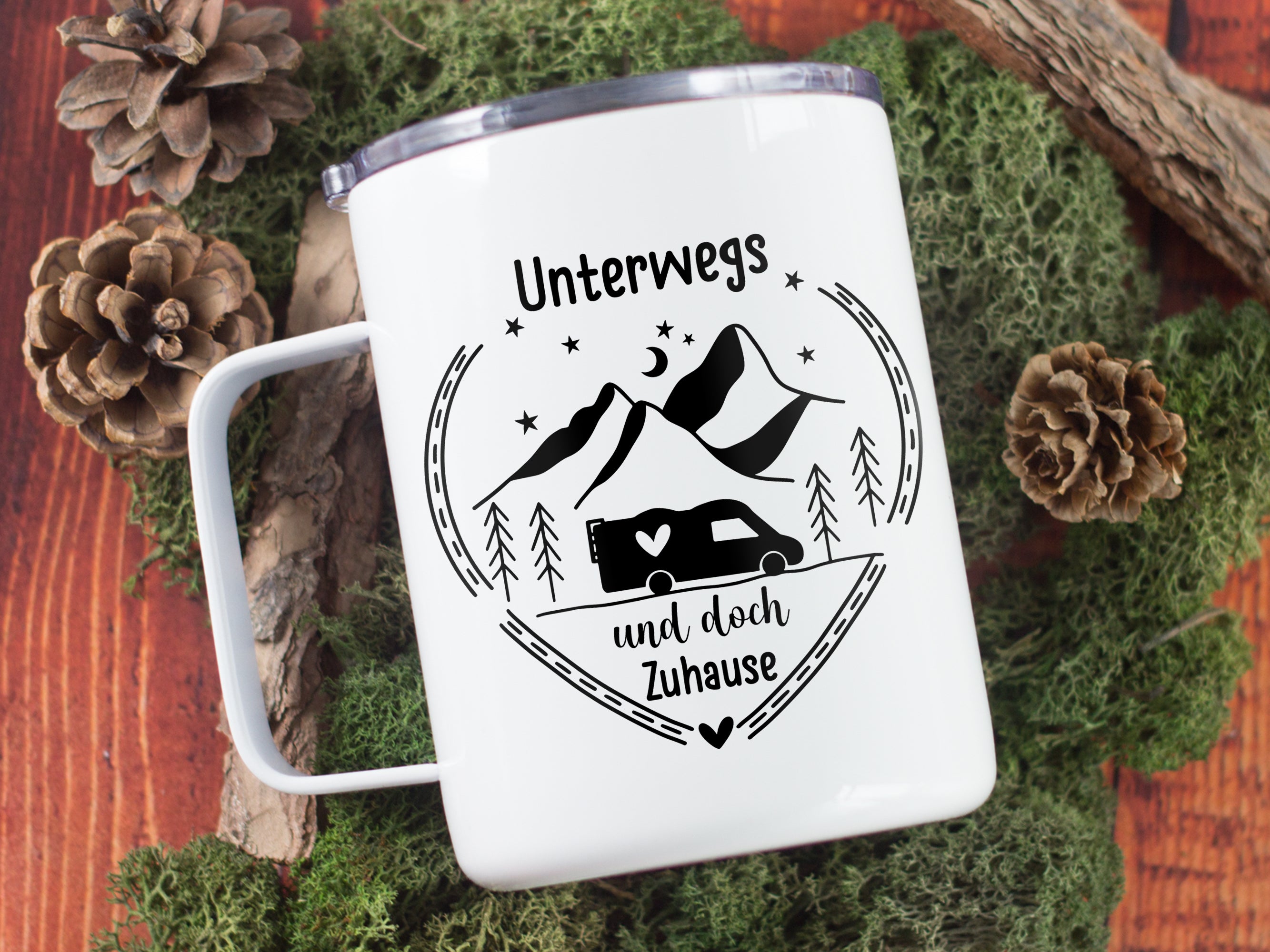 Wanderbecher Unterwegs - Dein Zuhause auf Reisen