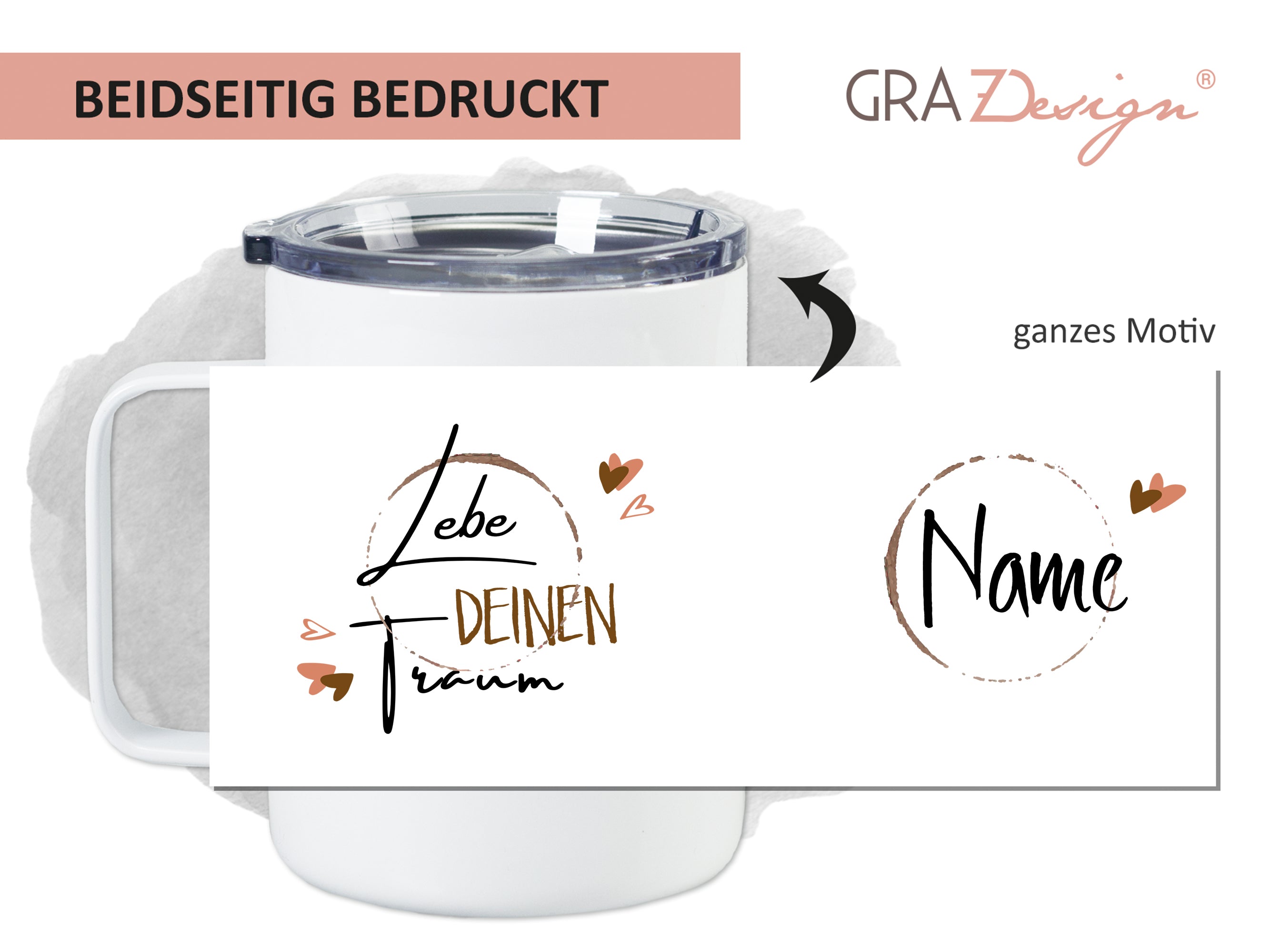 Thermobecher Lebe deinen Traum - Für Inspiration unterwegs