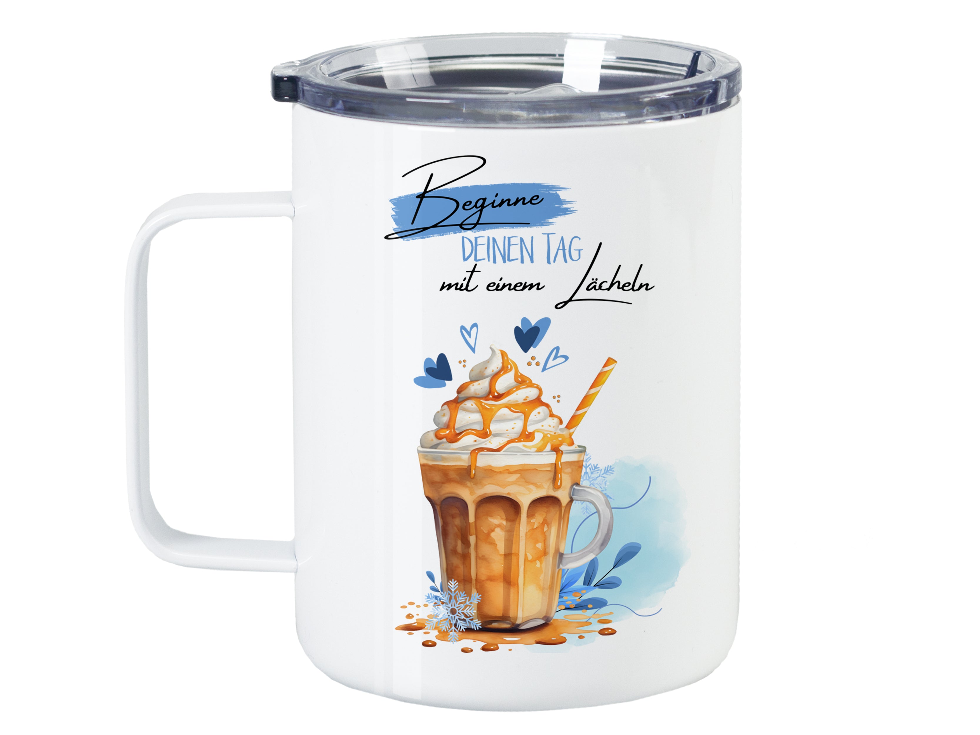Thermobecher mit Lächeln - Beginne deinen Tag voller Freude