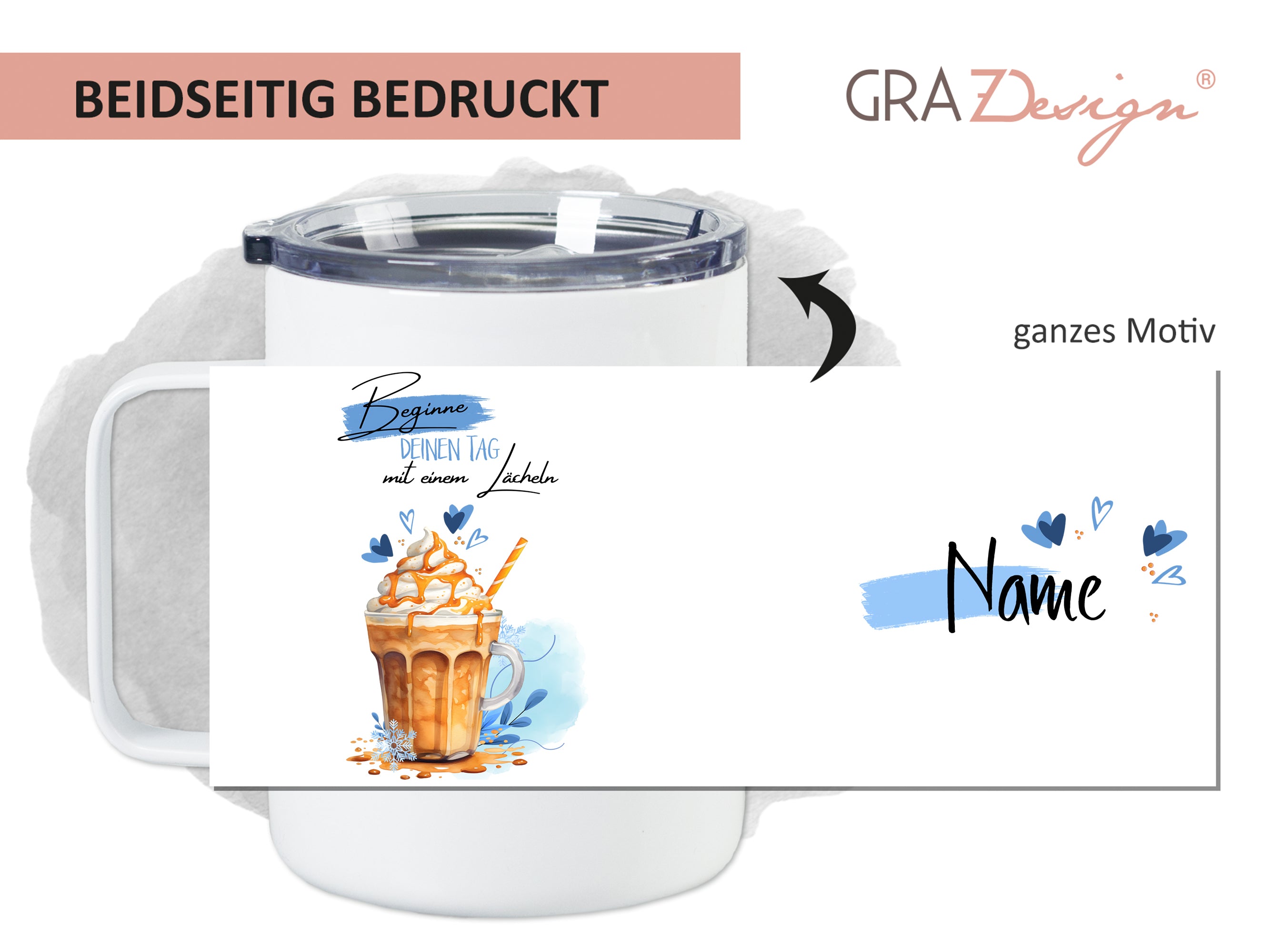 Thermobecher mit Lächeln - Beginne deinen Tag voller Freude